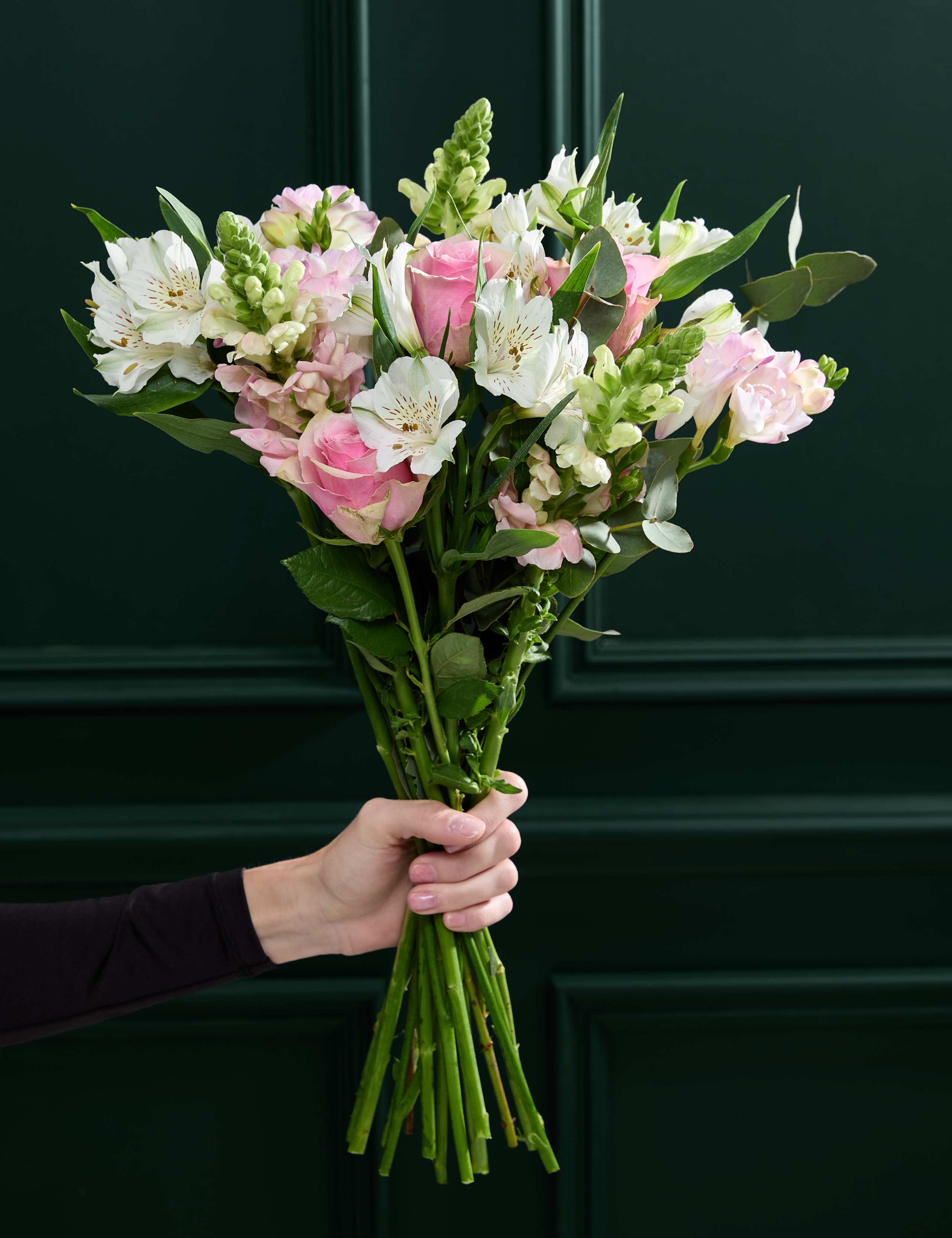 Pink Rose & Scented Freesia Bouquet 1 of 7