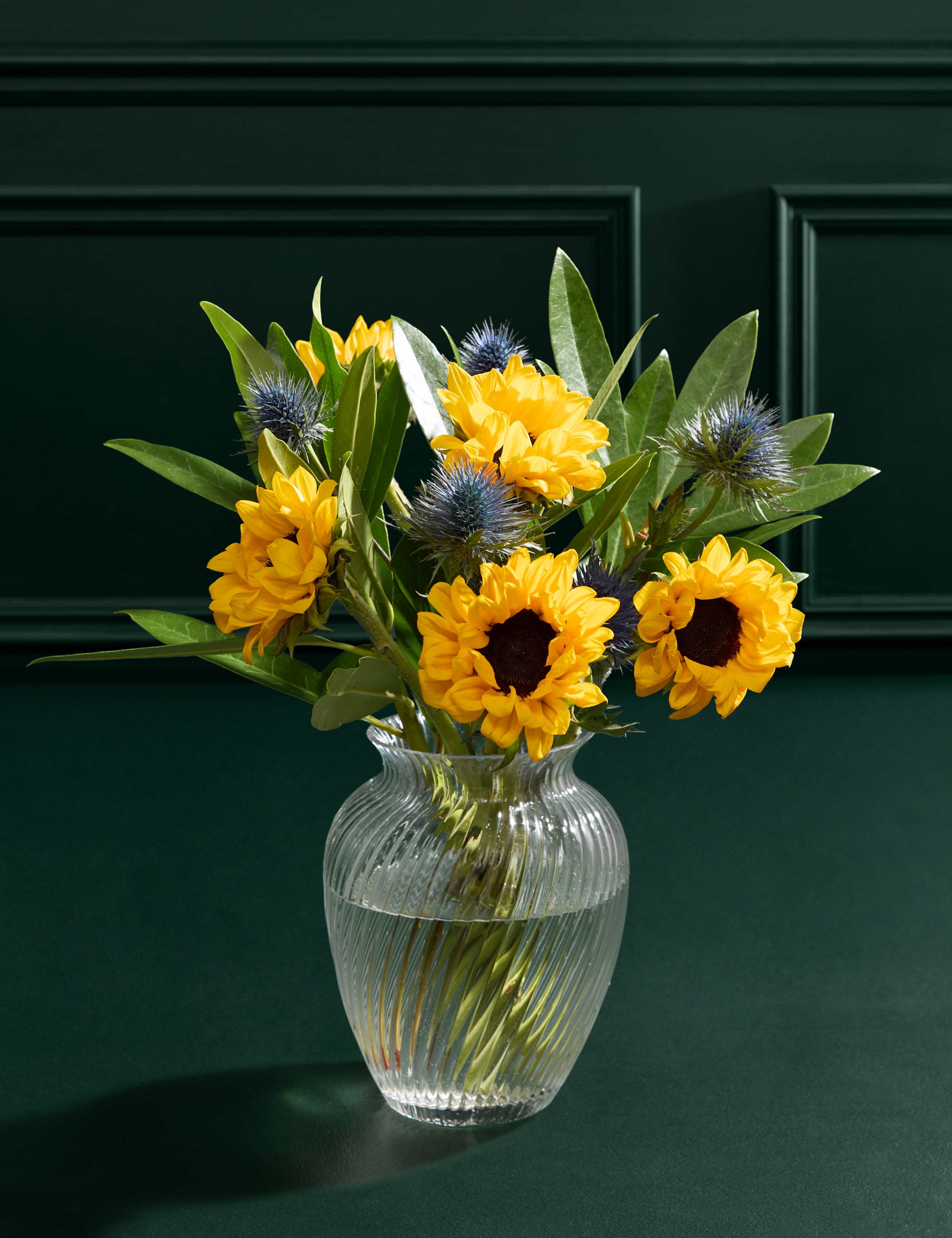 Sunflower Abundance Bouquet with Vase 1 of 7