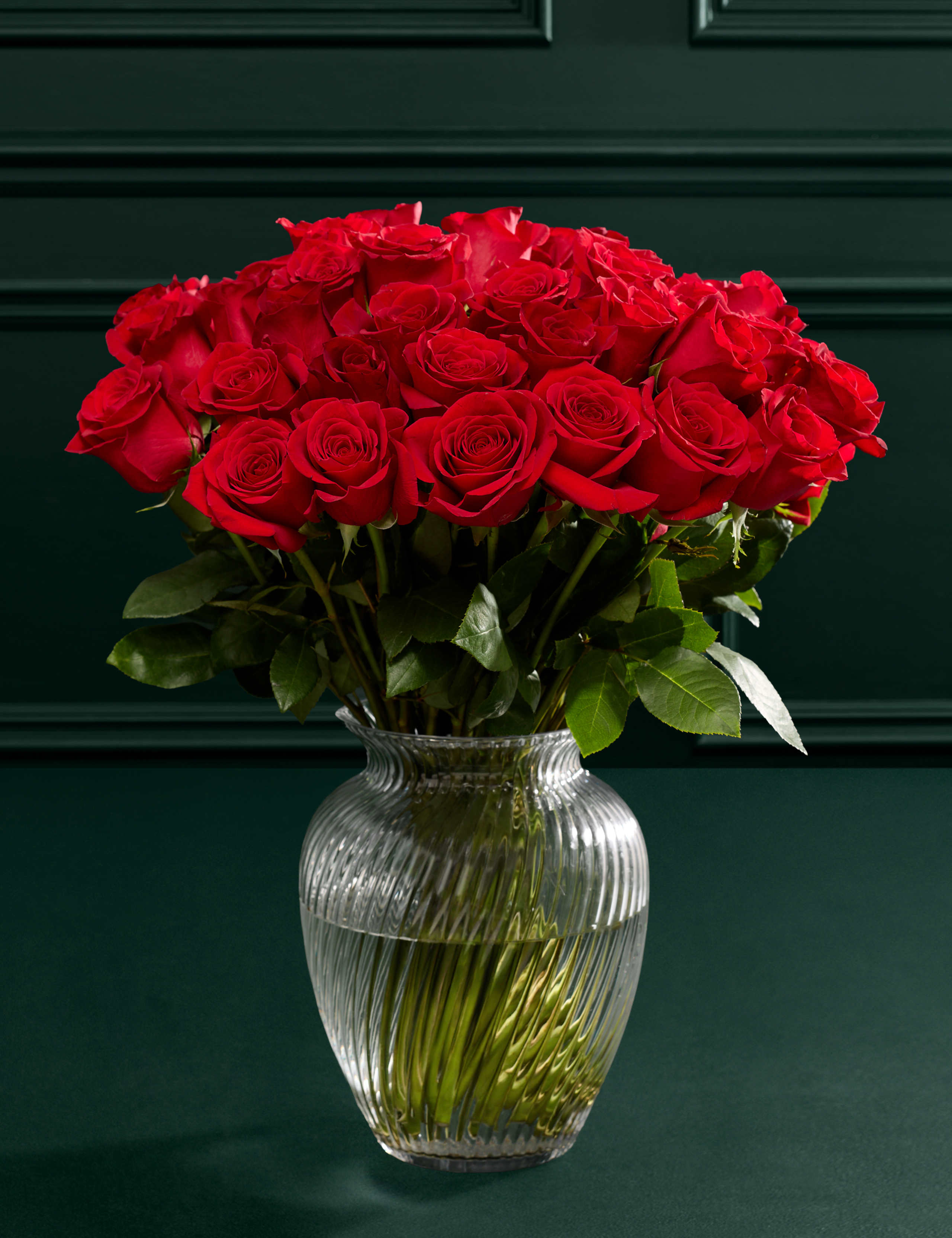 Freedom™ Rose Bouquet with Vase 1 of 7
