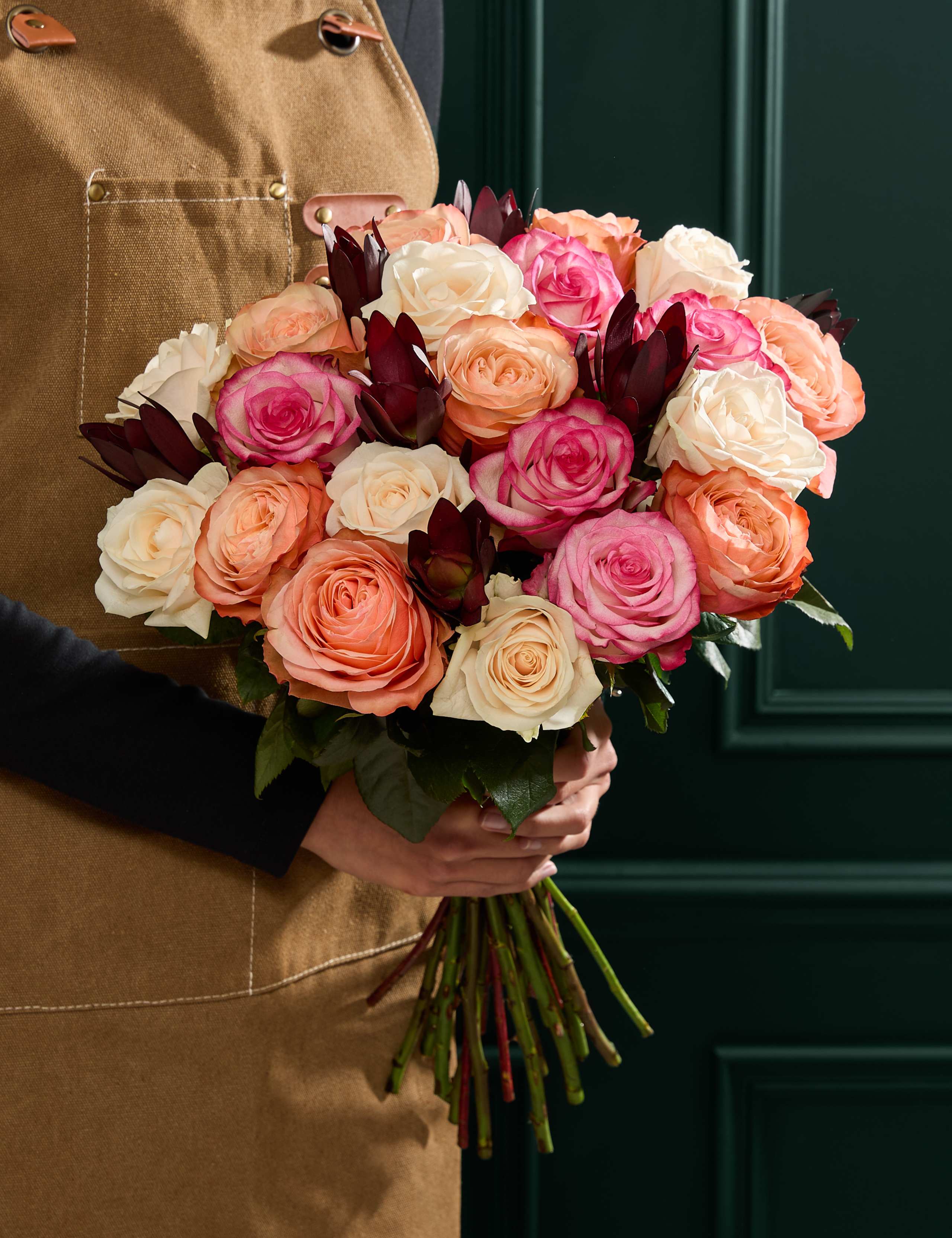 Rose & Leucodendrum Bouquet 1 of 8