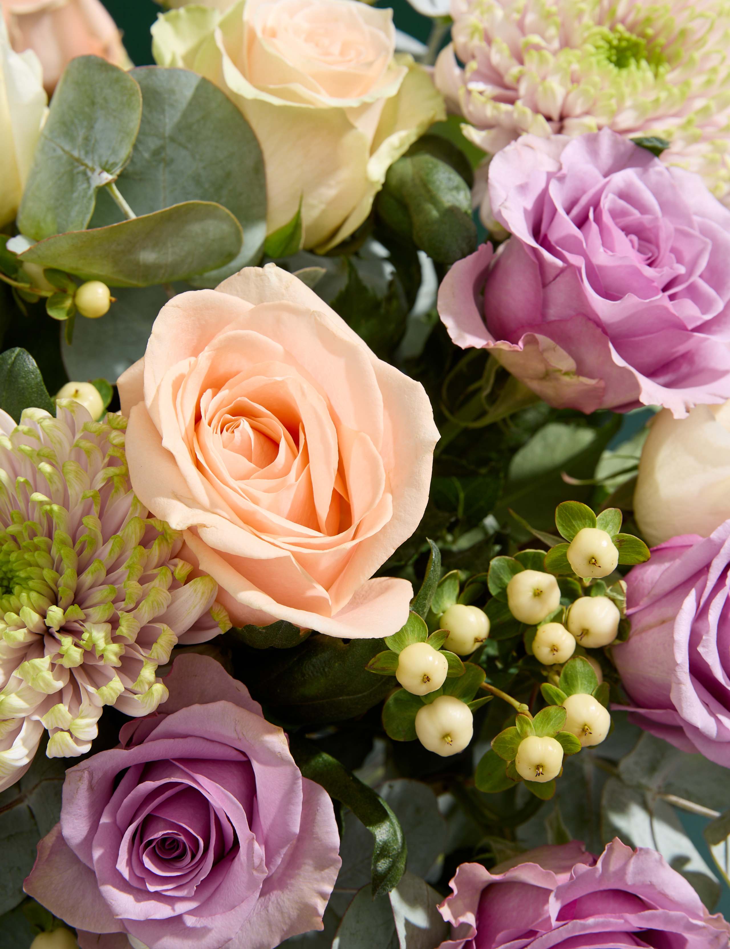 Chrysanthemum, Rose & Hypericum Bouquet 3 of 5