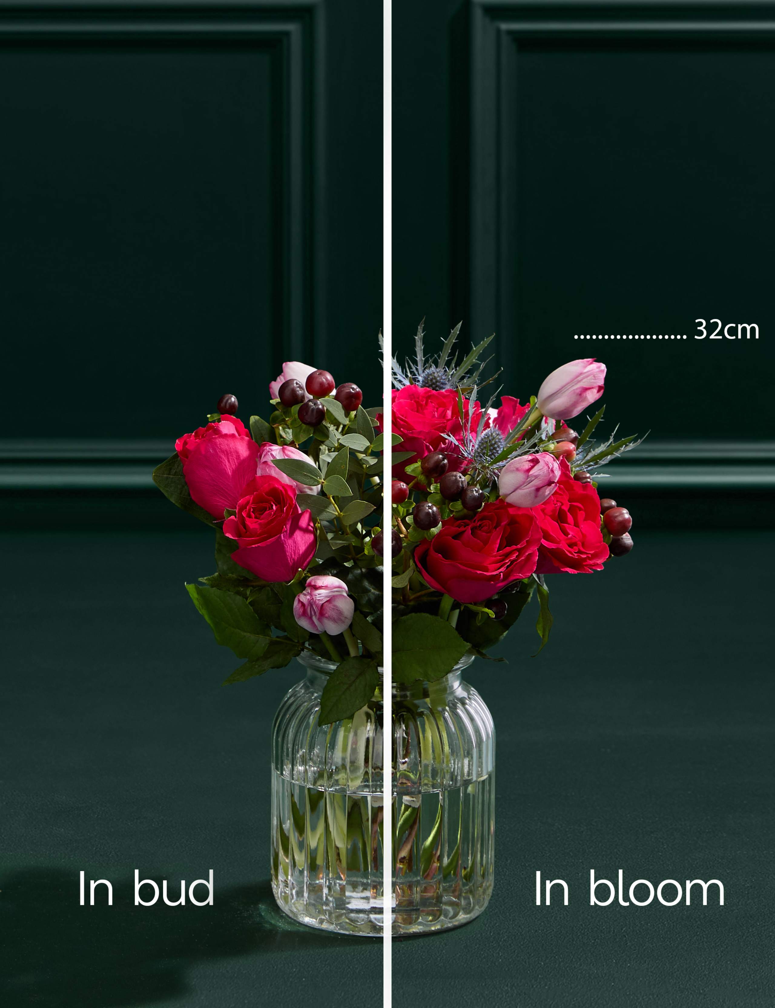 Tulip & Rose Bouquet with Vase 5 of 5