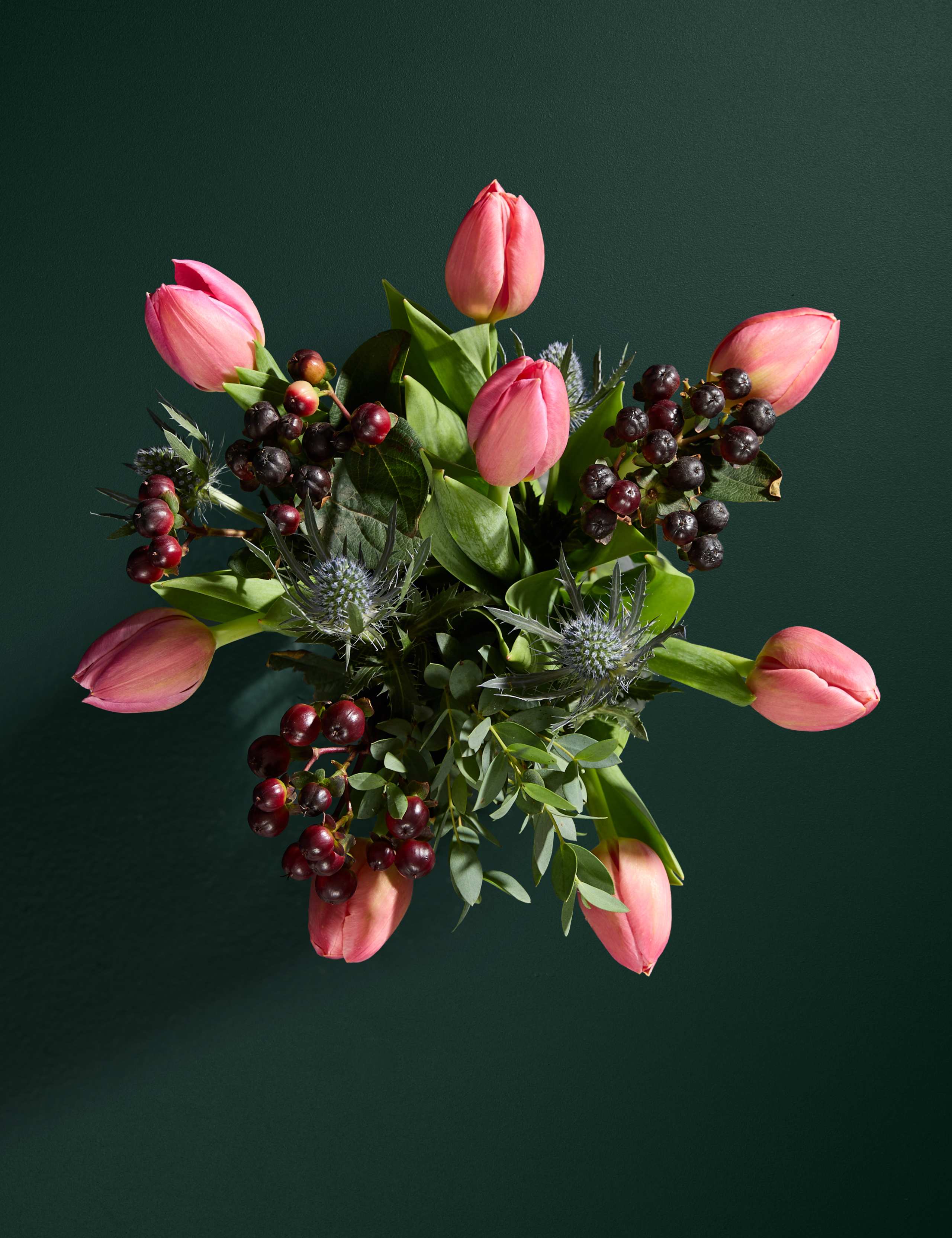 Tulips Bouquet with Vase 2 of 8
