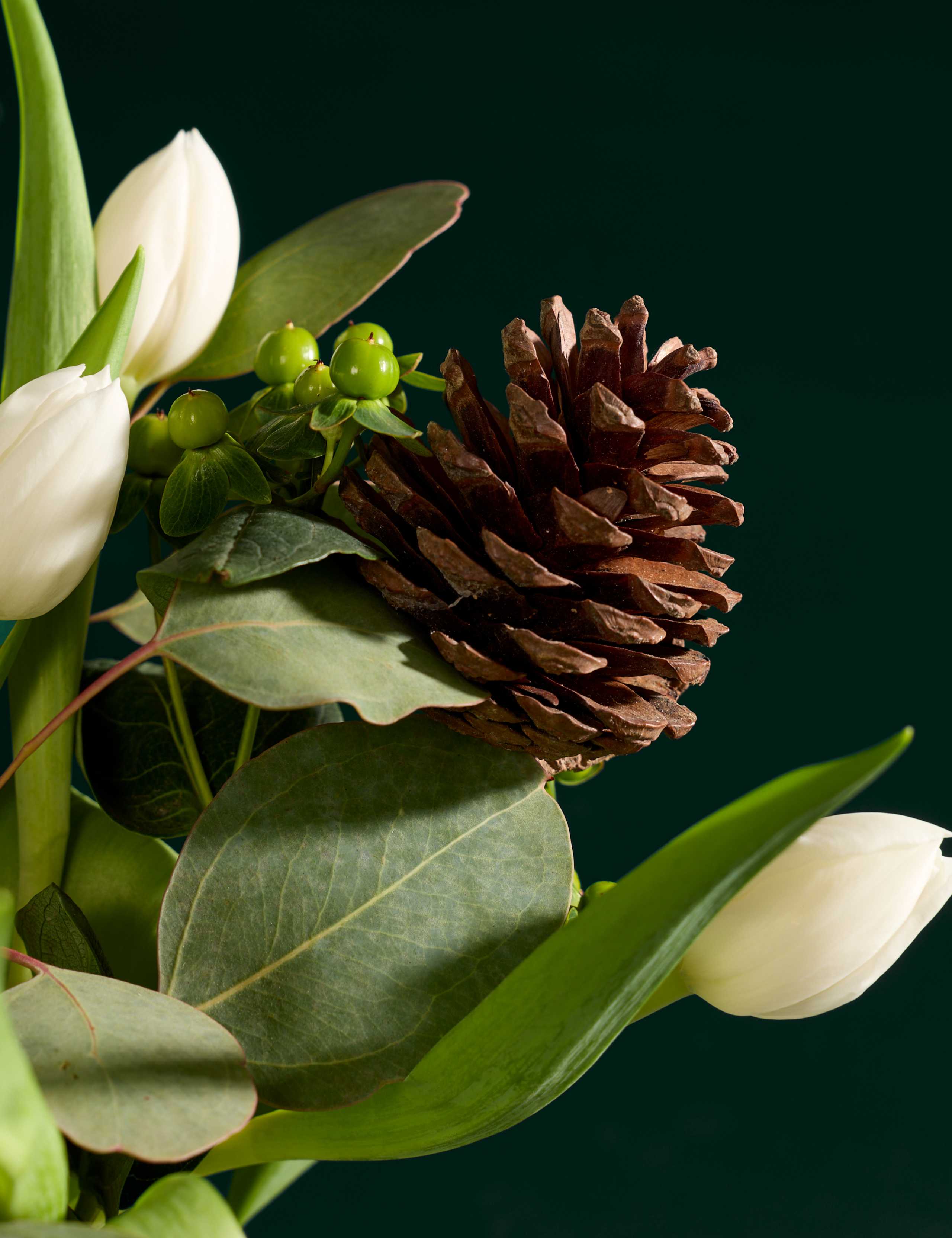 Festive White Tulip Bouquet 3 of 7