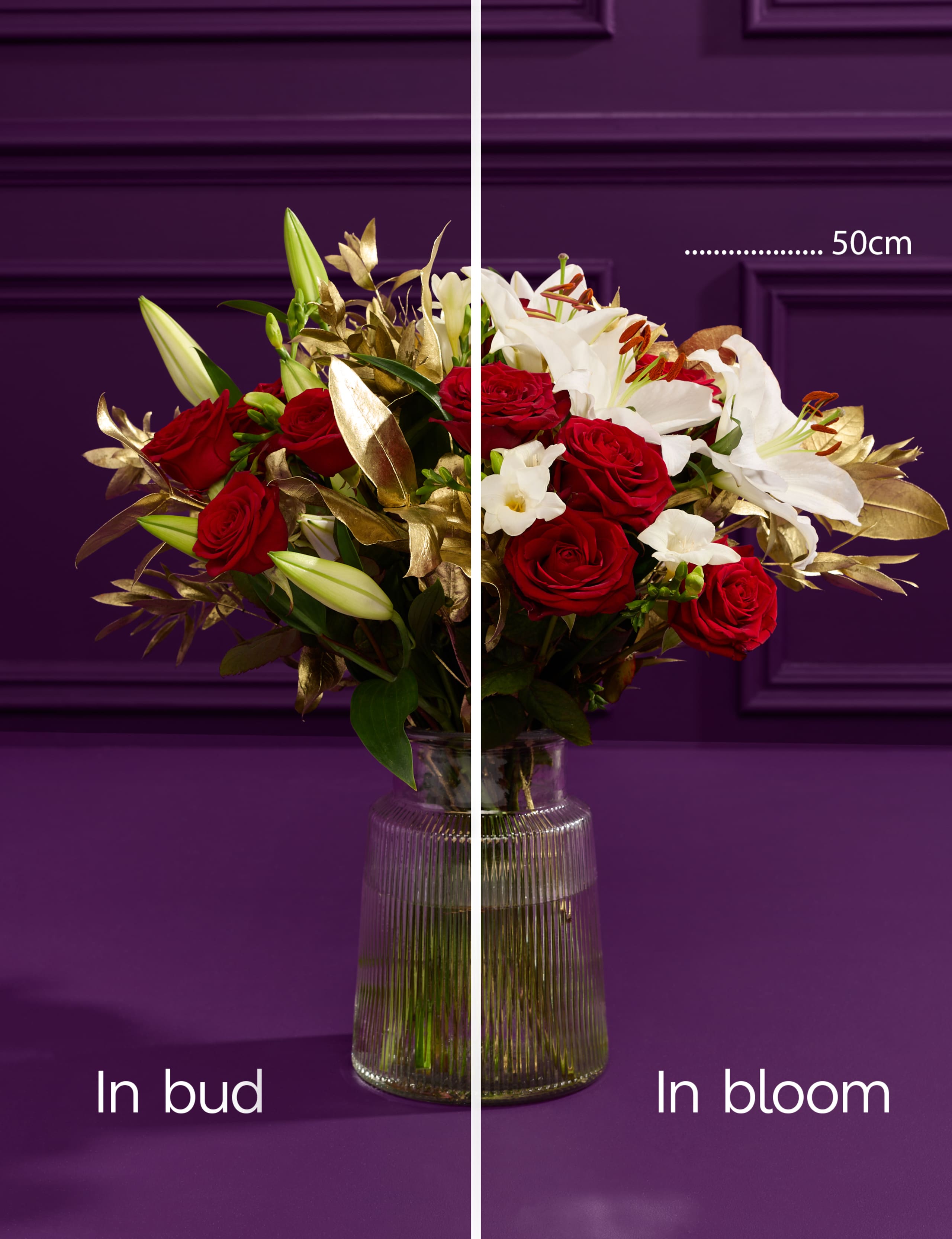 Dame Joan Collins Christmas Bouquet with Vase 6 of 10