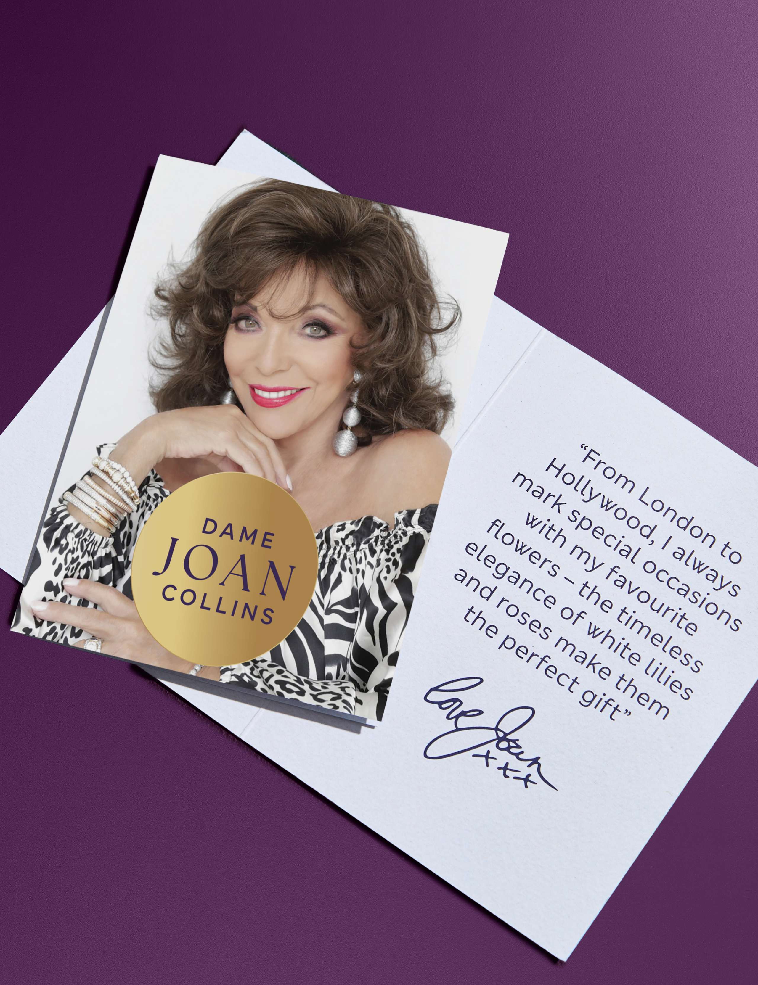 Dame Joan Collins Valentines Bouquet with Vase 10 of 11