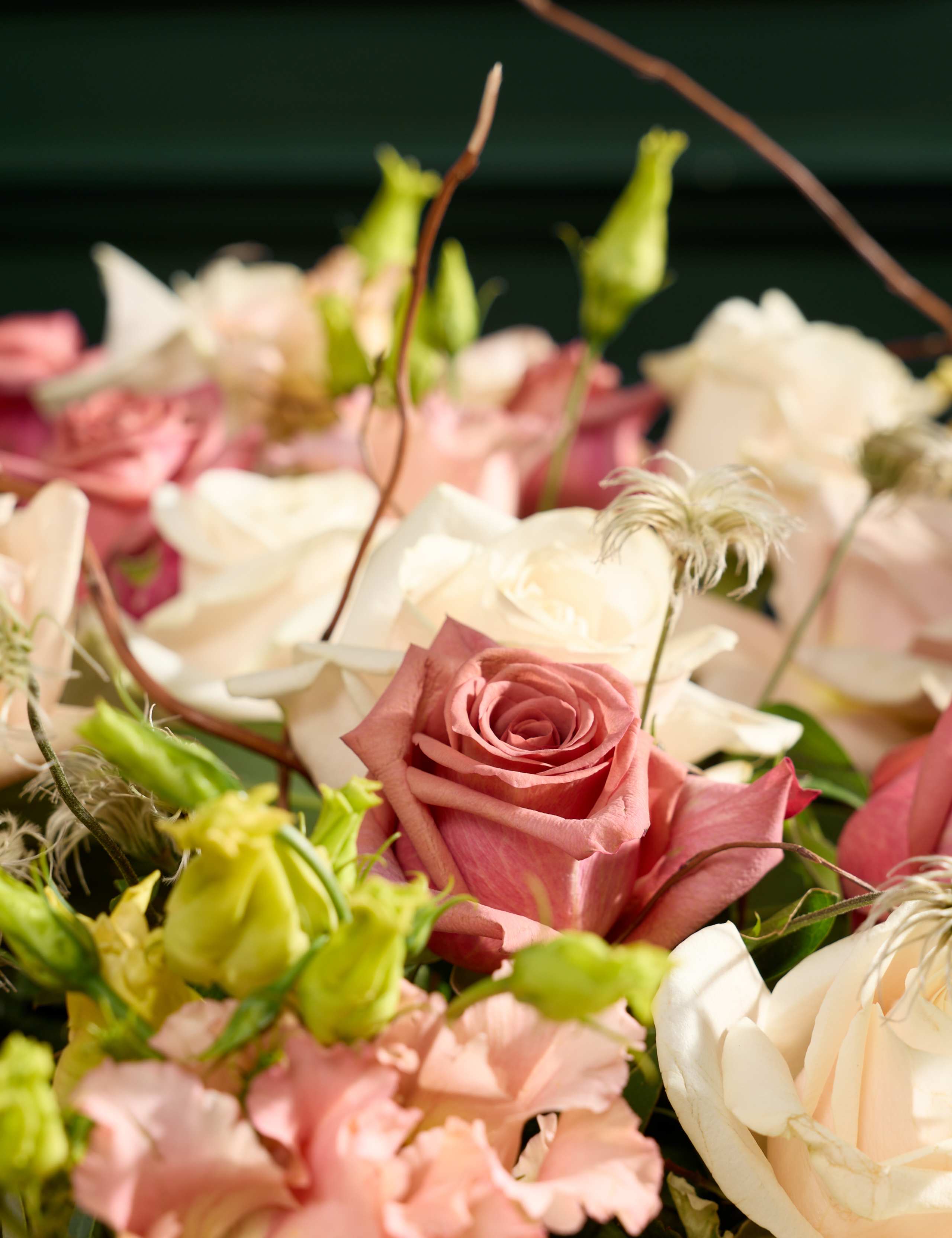 Luxury Vintage Rose & Willow Bouquet 4 of 10