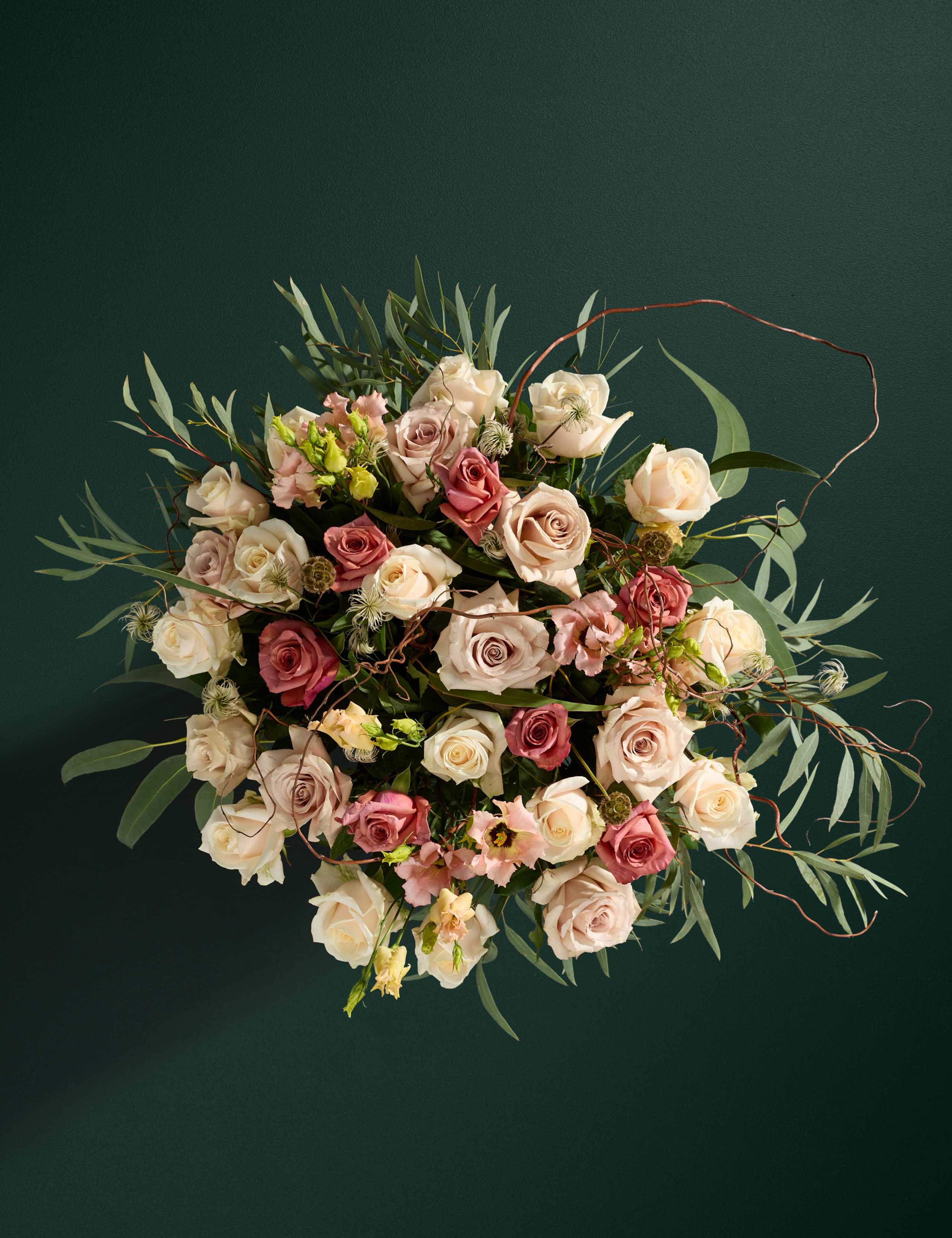 Luxury Vintage Rose & Willow Bouquet 2 of 10