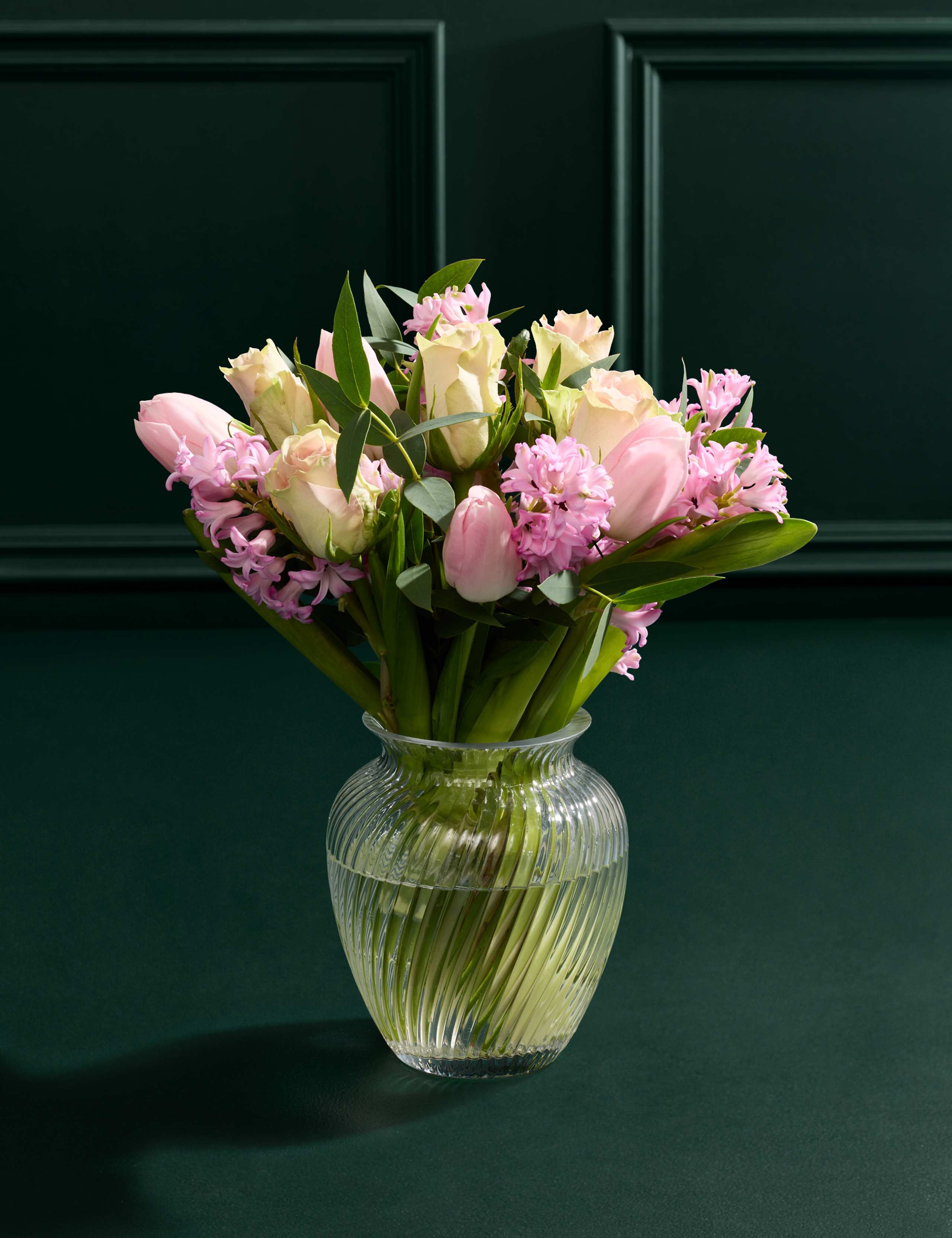 Spring Tulip Bouquet with Vase 1 of 6