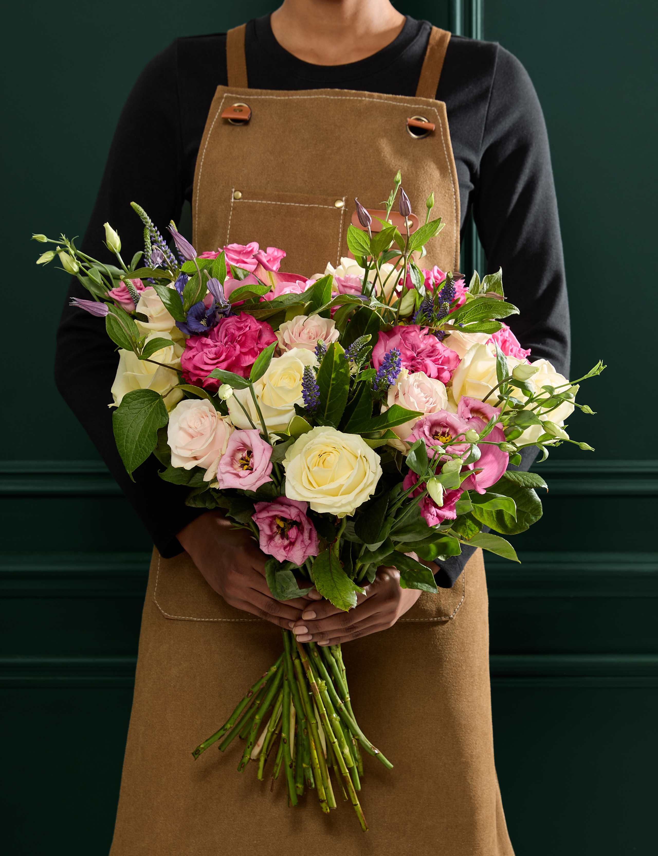 Mother's Day Luxury Pink Rose Bouquet with Champagne & Chocolates 11 of 11