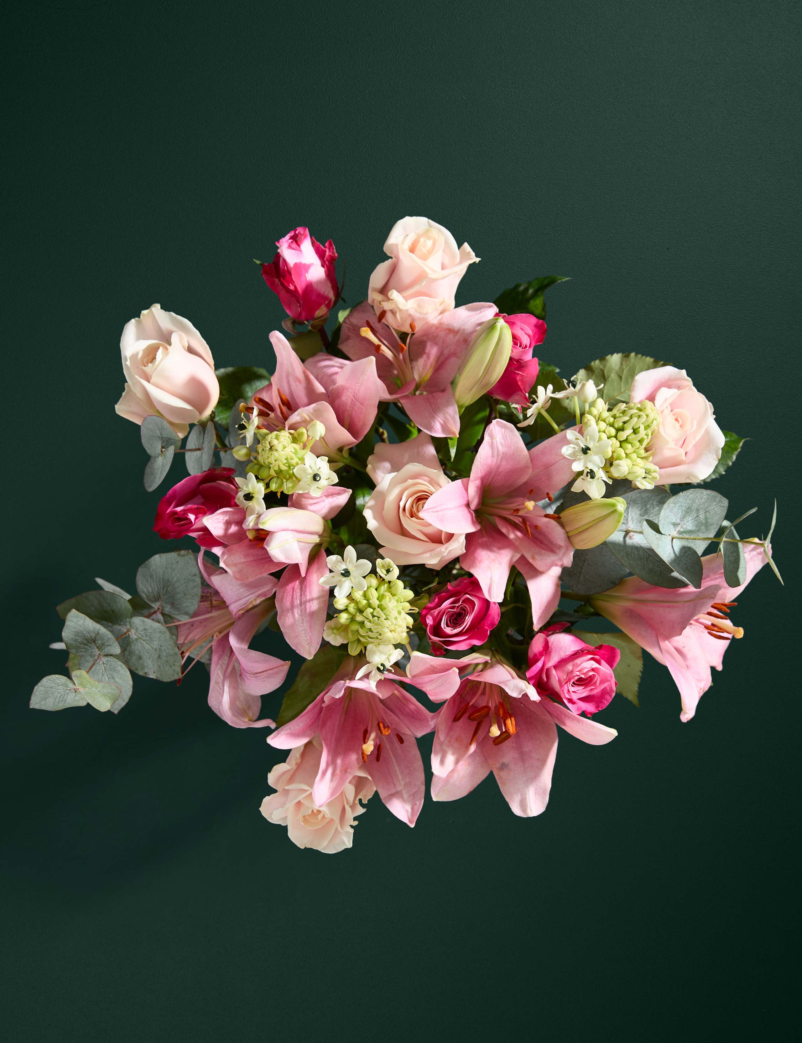 Mother's Day Pink Rose Bouquet with Rosé Champagne 2 of 6