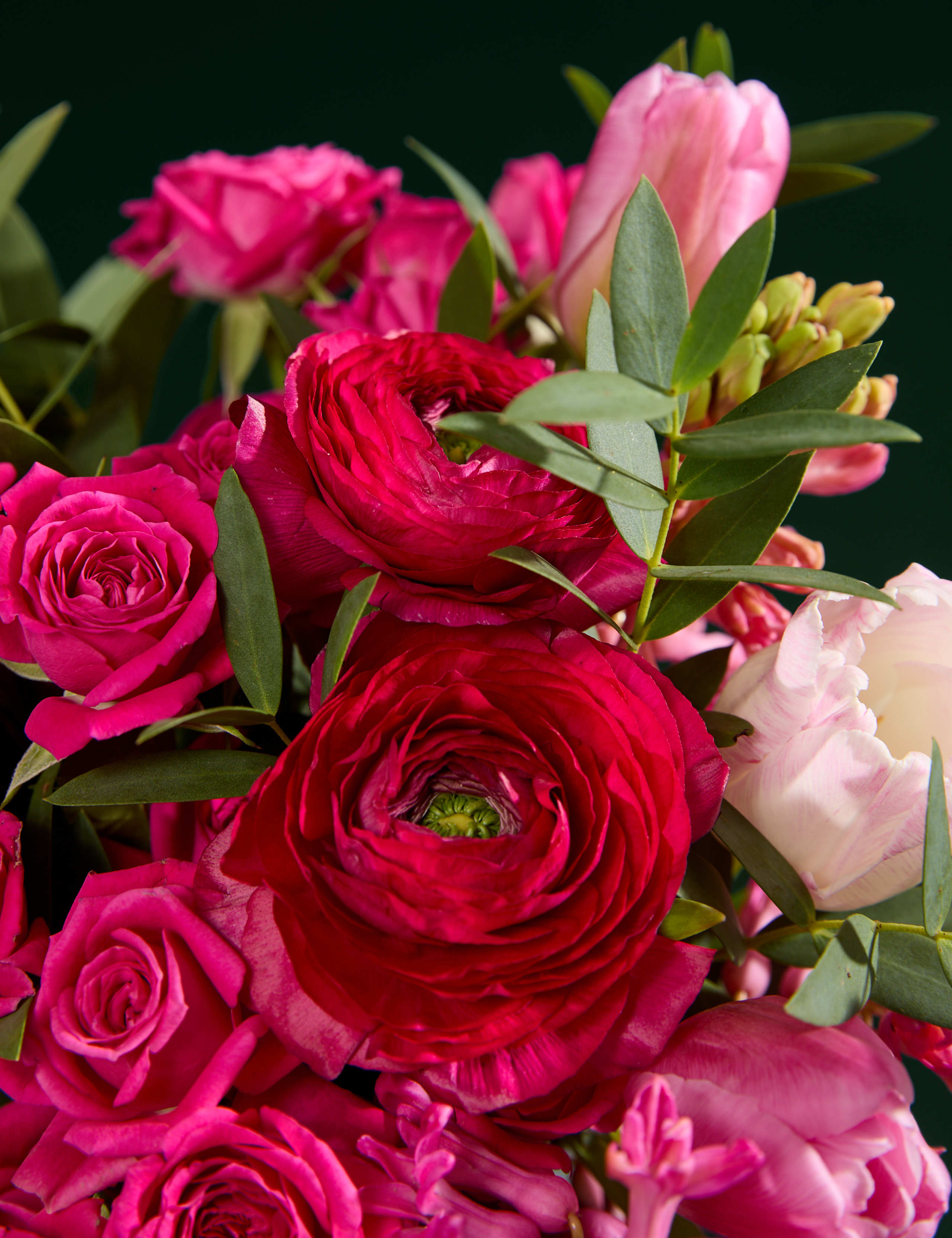 Mother's Day Ranunclus Bouquet with La Balconne Rosé Wine 3 of 6