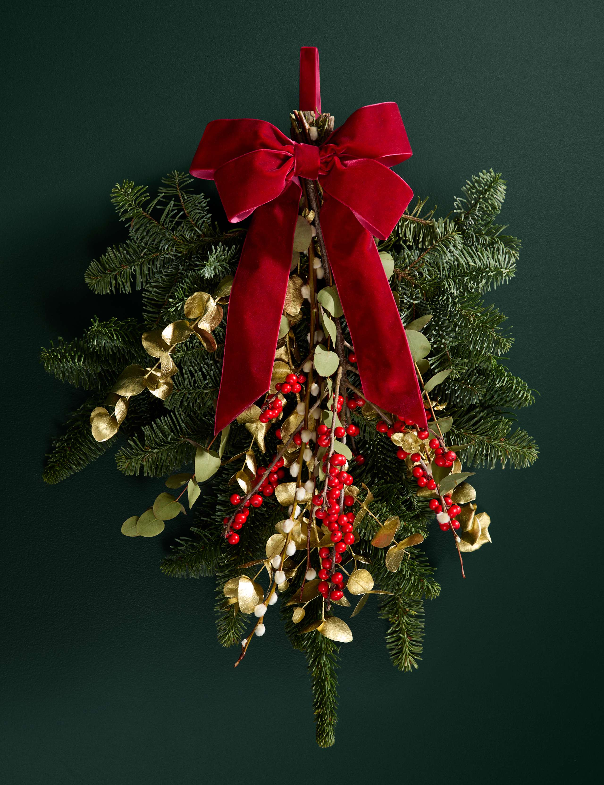 Festive Red Door Swag 3 of 7