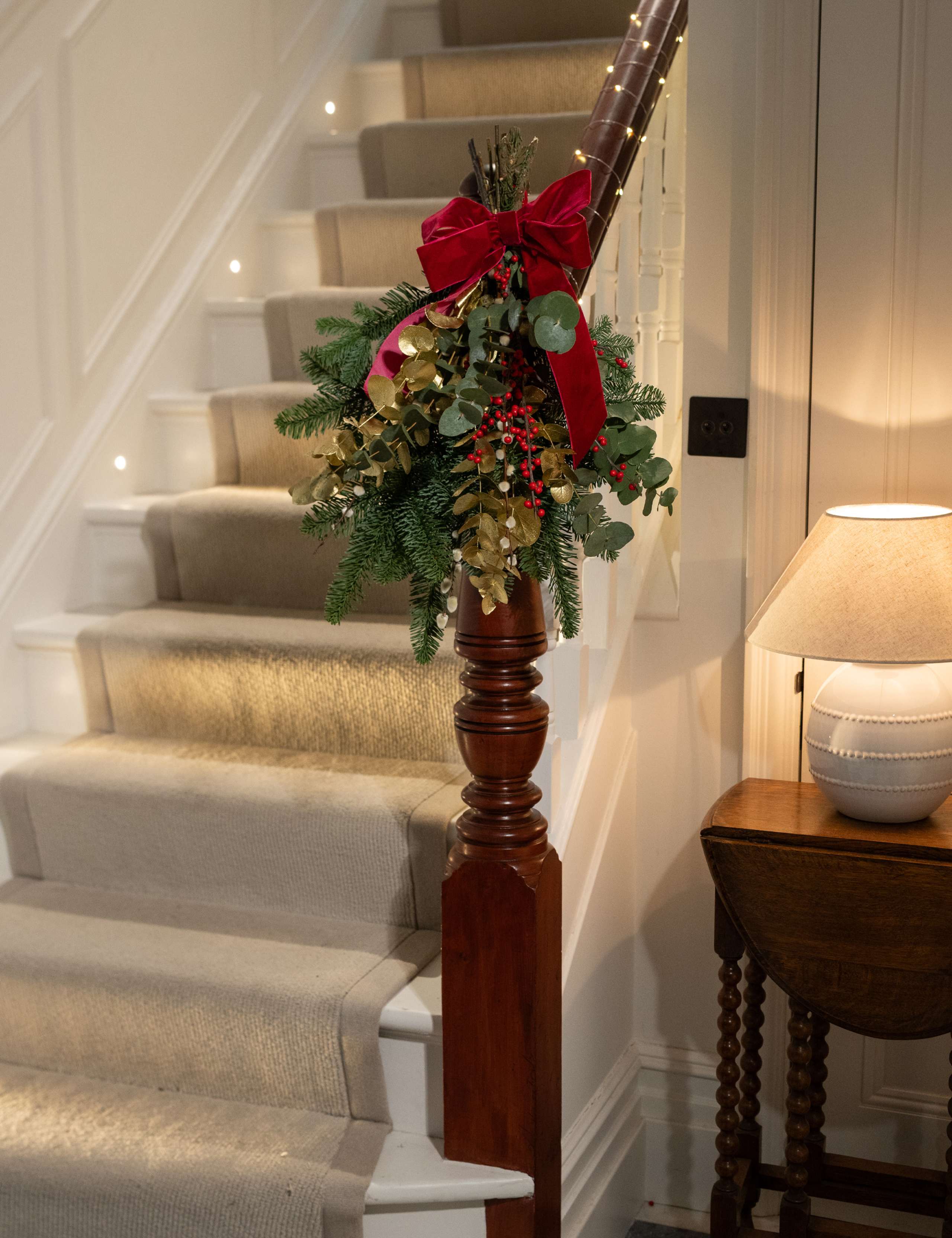 Festive Real Red Door Swag 3 of 6