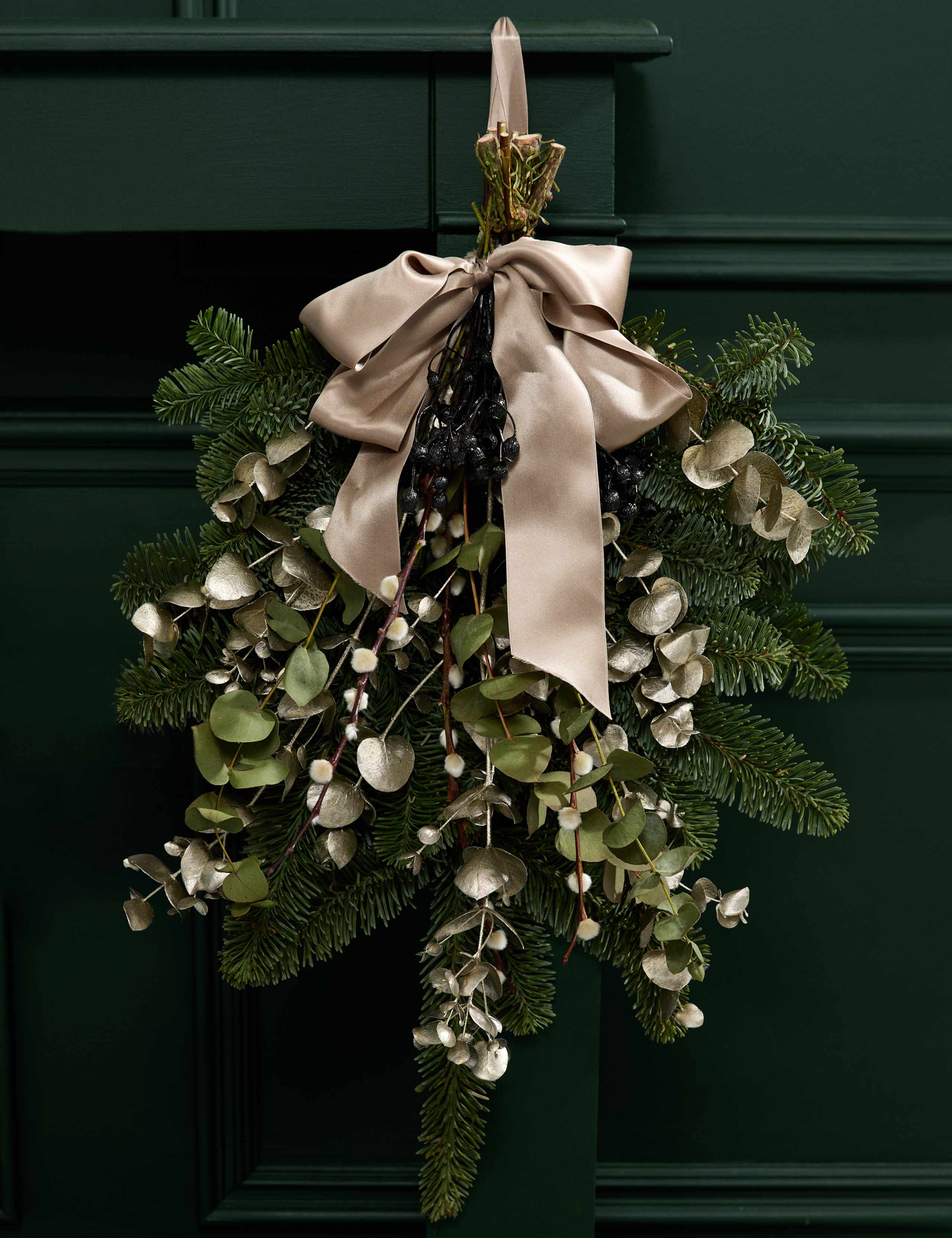 Festive Natural Door Swag 2 of 4