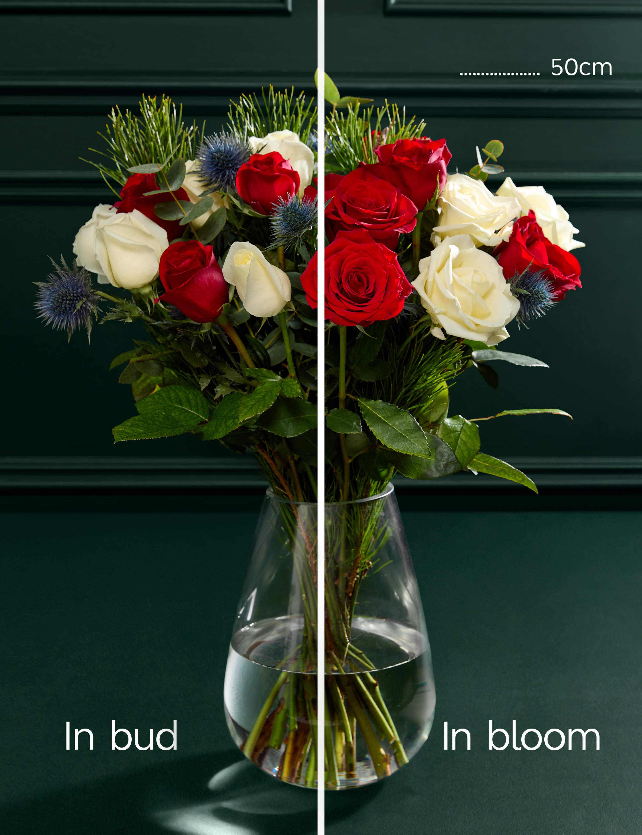 Festive Mixed Rose Bouquet with Mulled Wine & Treats Hamper 5 of 6
