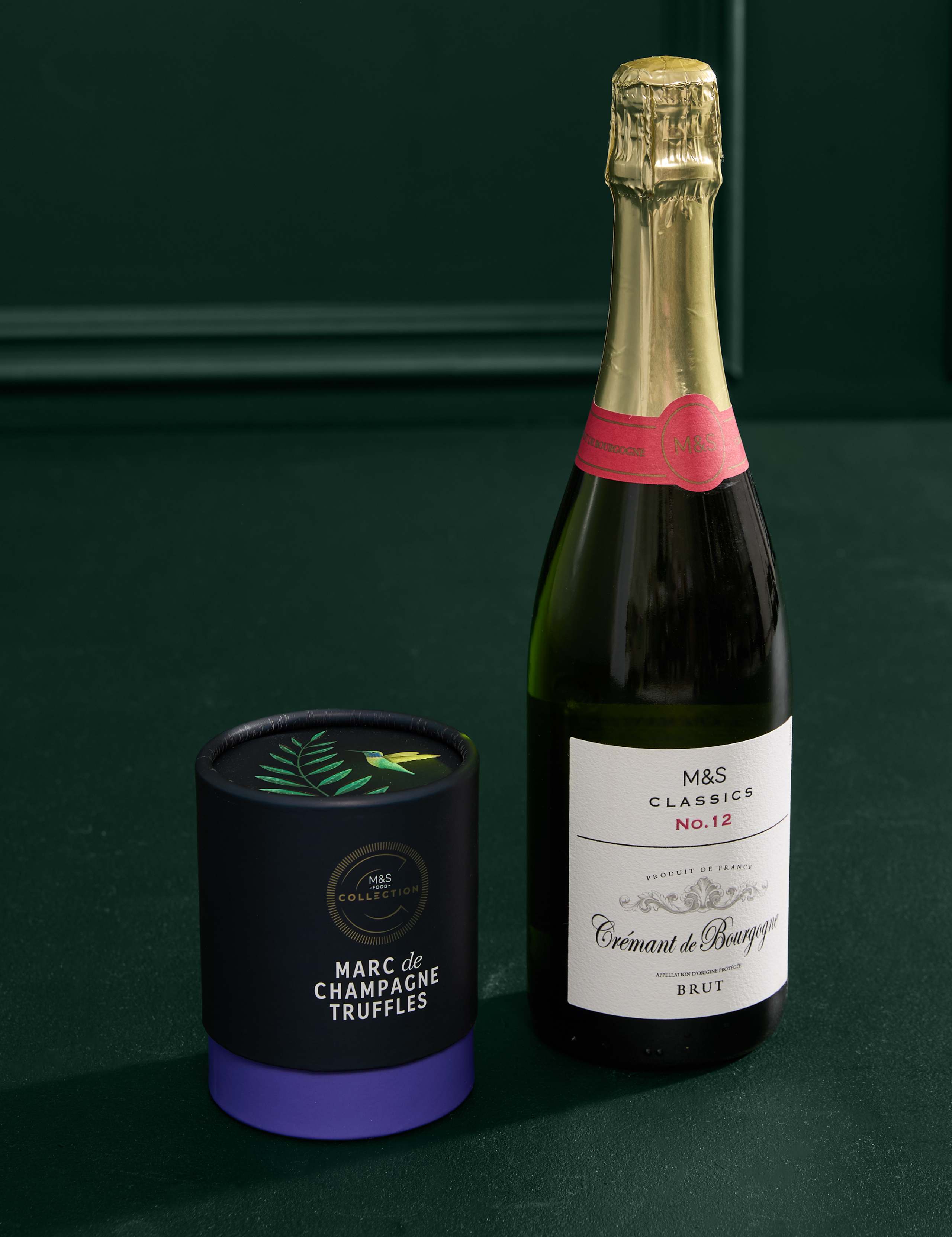 Red Rose & Eucalyptus Bouquet with Crémant & Truffles 4 of 6