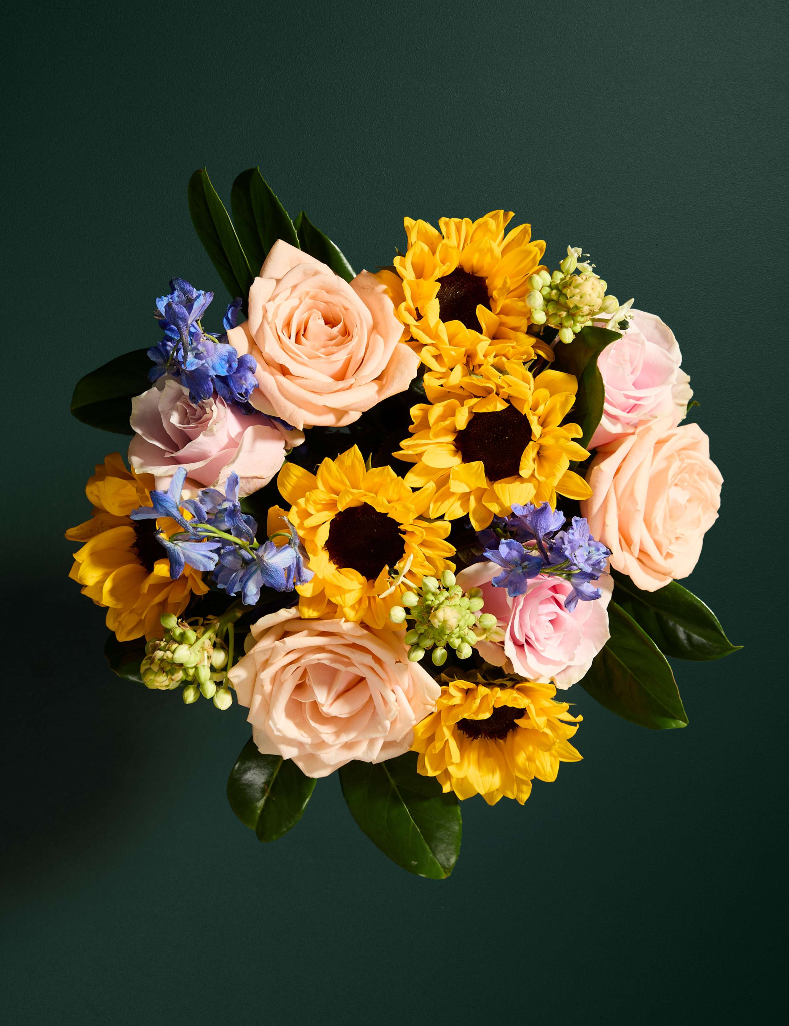Celebration Sunflower Bouquet with Champagne 2 of 7