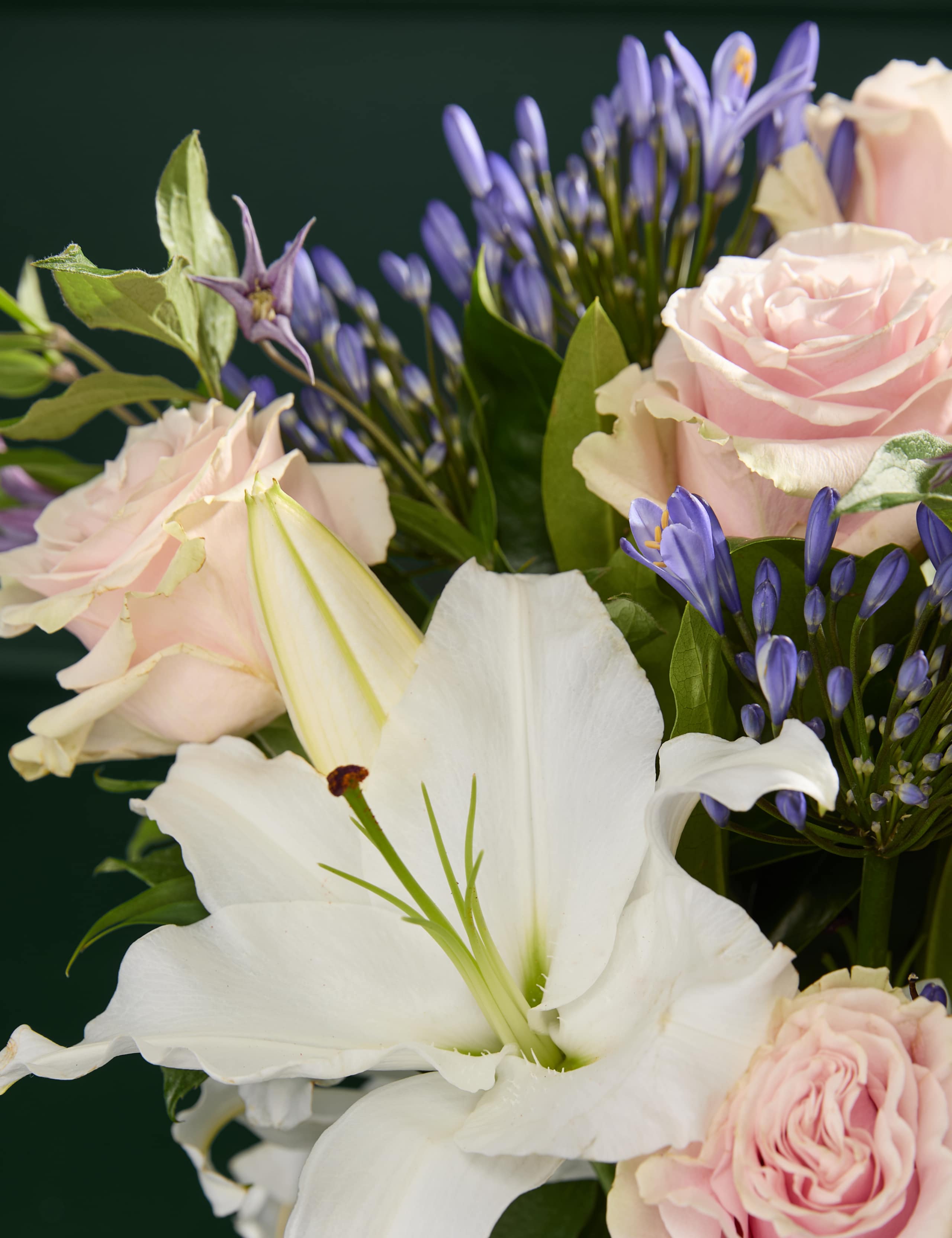 Agapanthus & Rose Bouquet 3 of 7