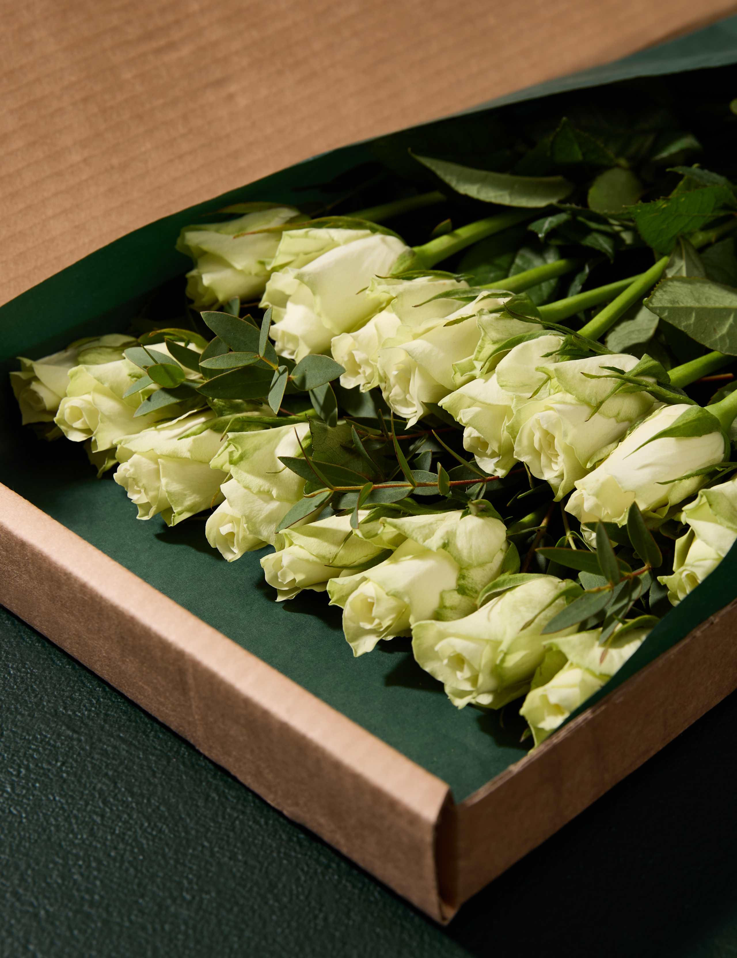 White Rose & Eucalyptus Letterbox Flowers 4 of 8