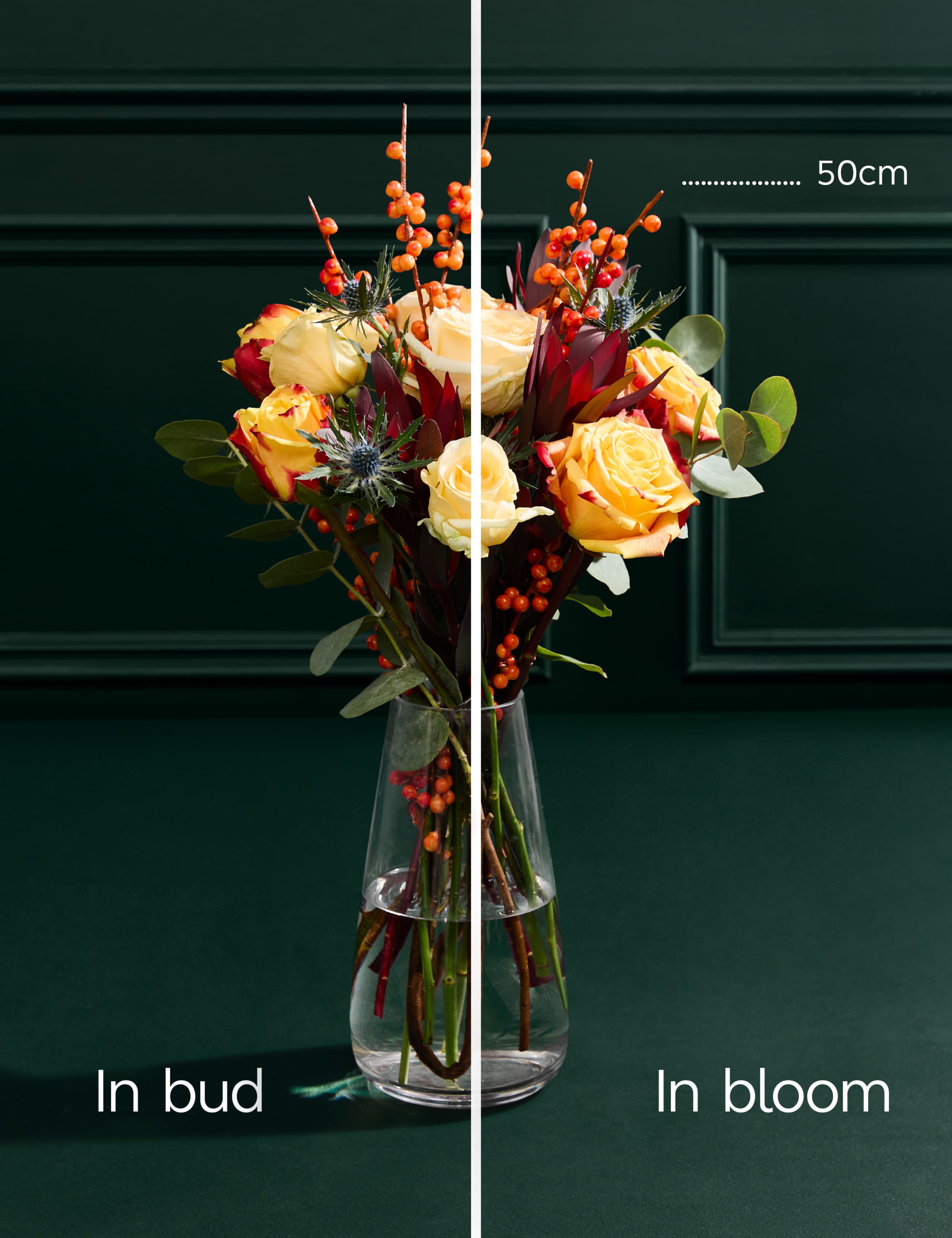 Seasonal Rose & Ilex Bouquet 5 of 7