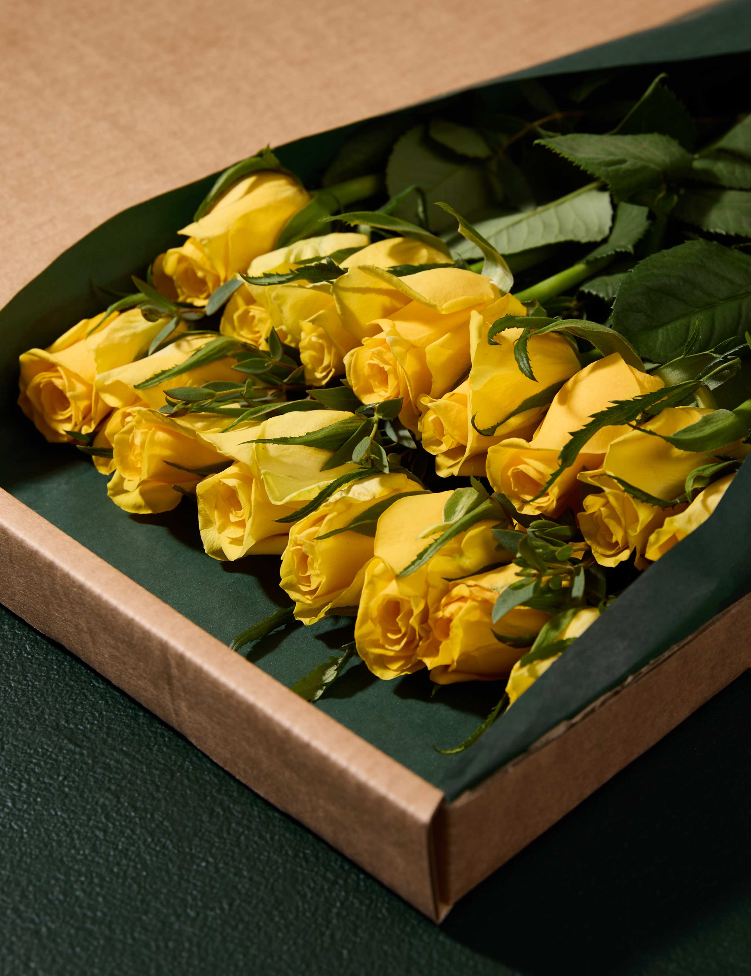 Yellow Rose & Eucalyptus Letterbox Flowers 4 of 8