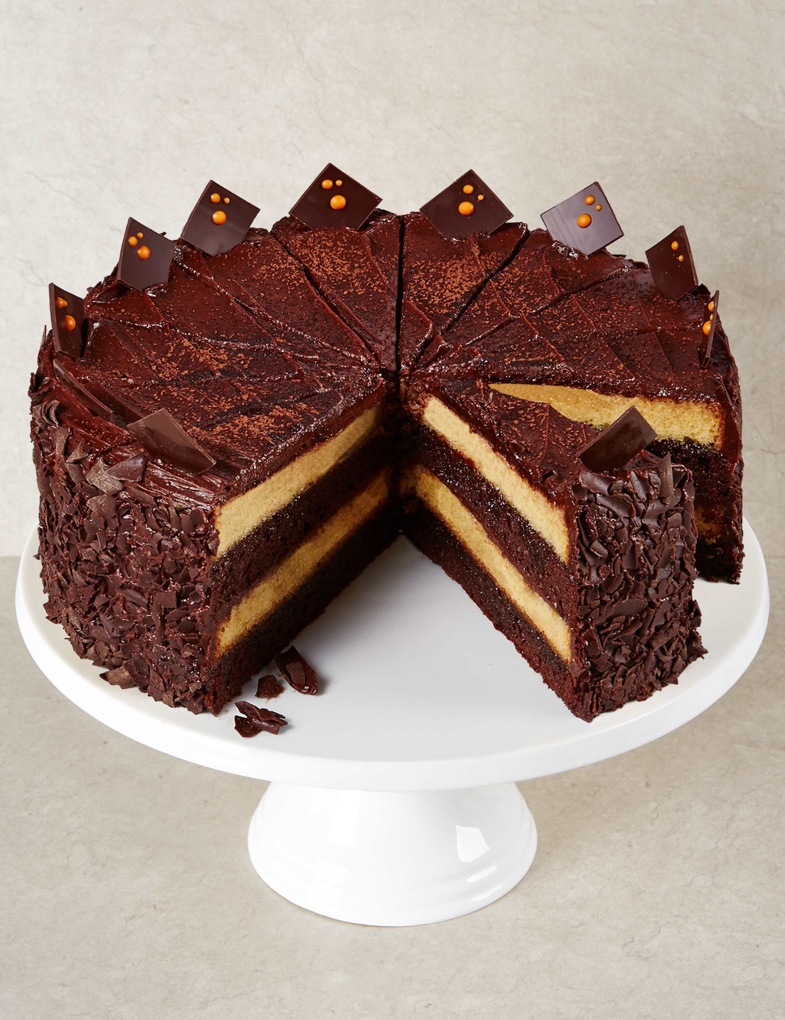 Chocolate & Orange 4 Tier Cake 1 of 3