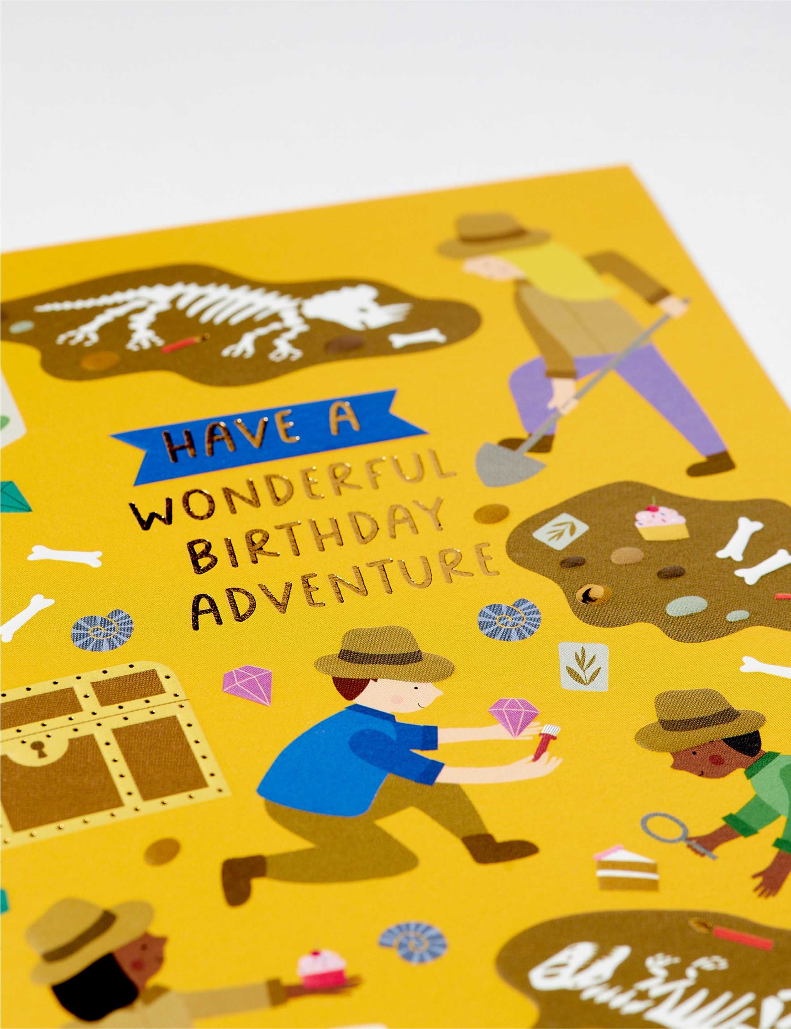 Wonderful Dinosaur Adventure Birthday Card 2 of 2