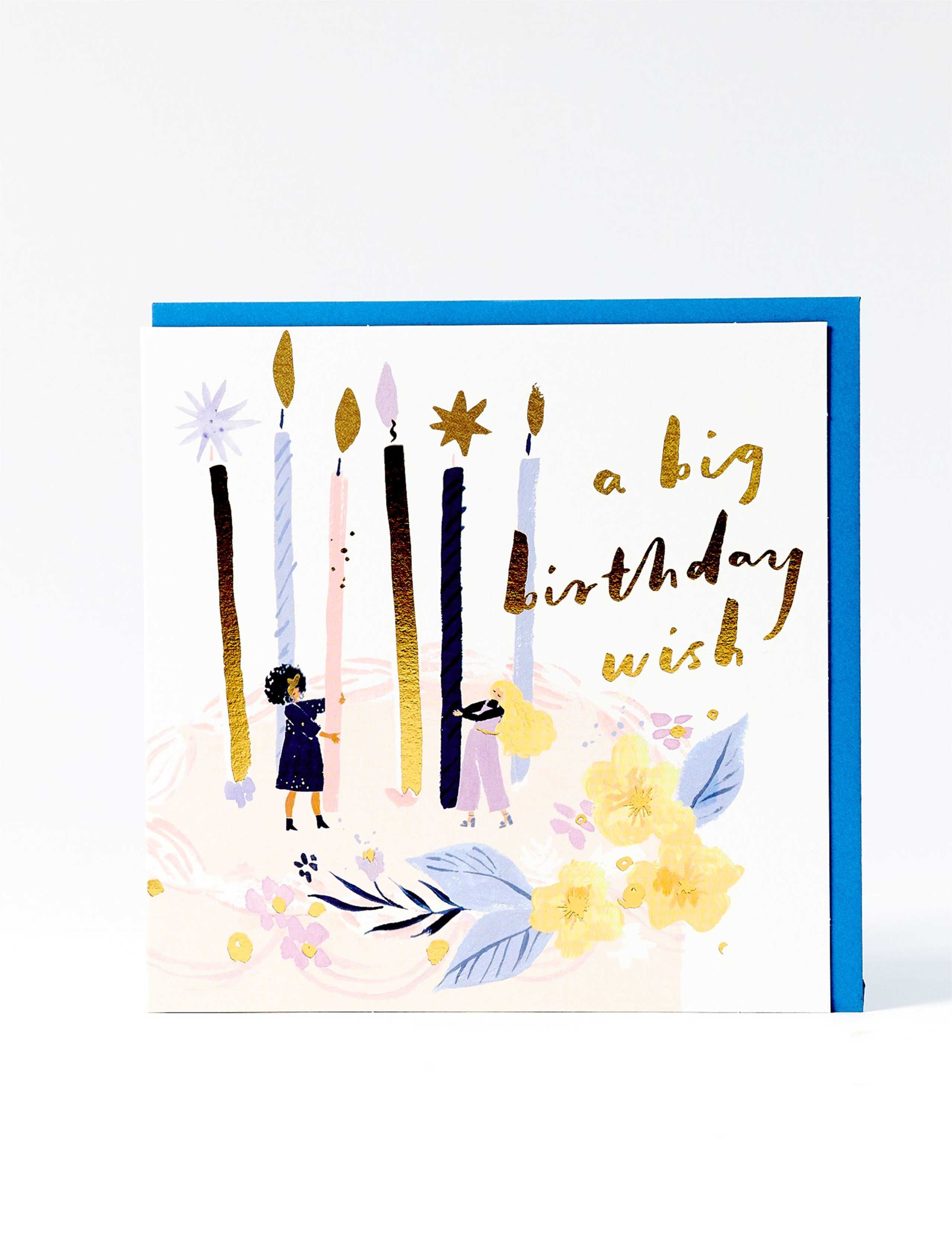 Candles Wish Birthday Card 1 of 2