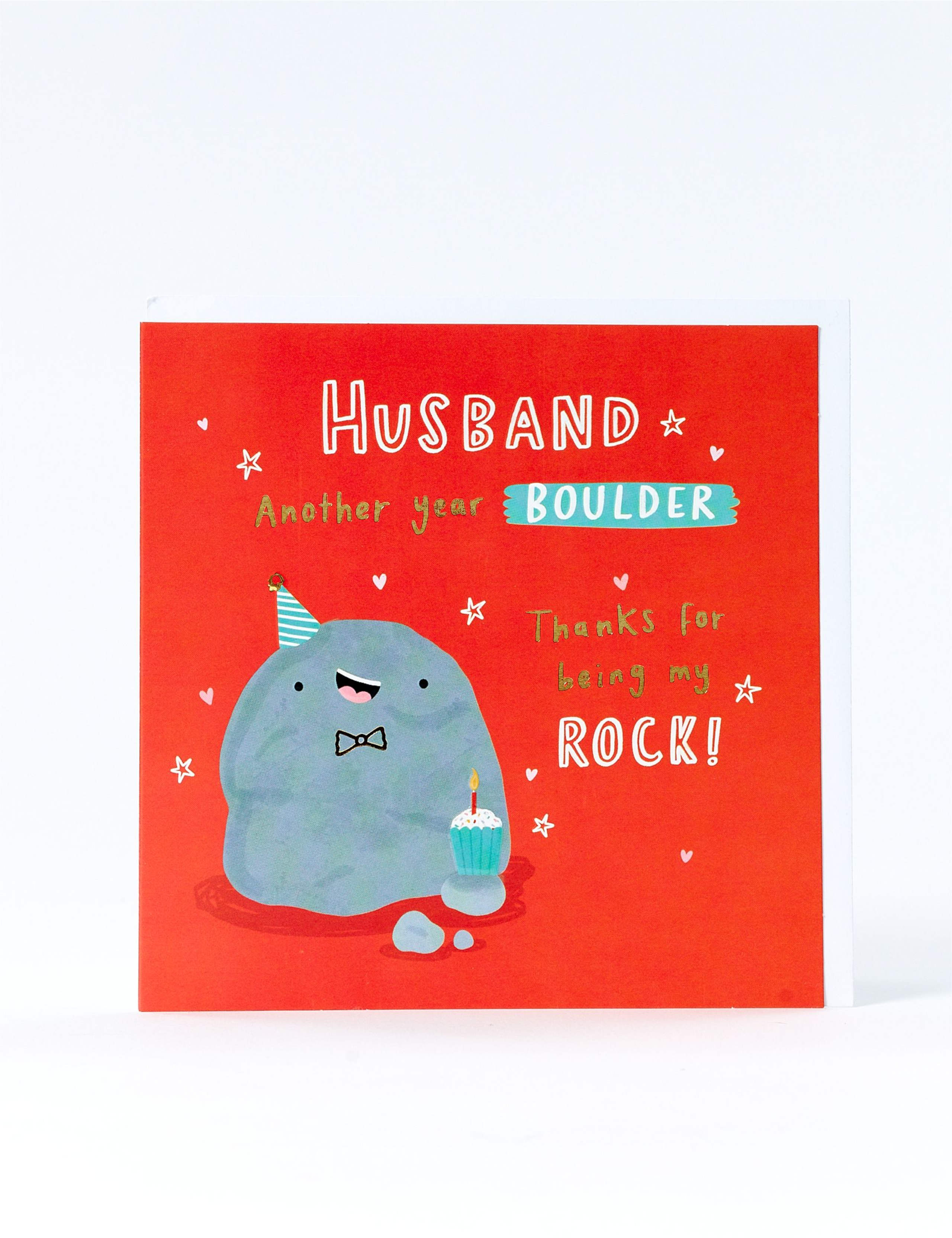 Husband My Rock Birthday Card 1 of 1