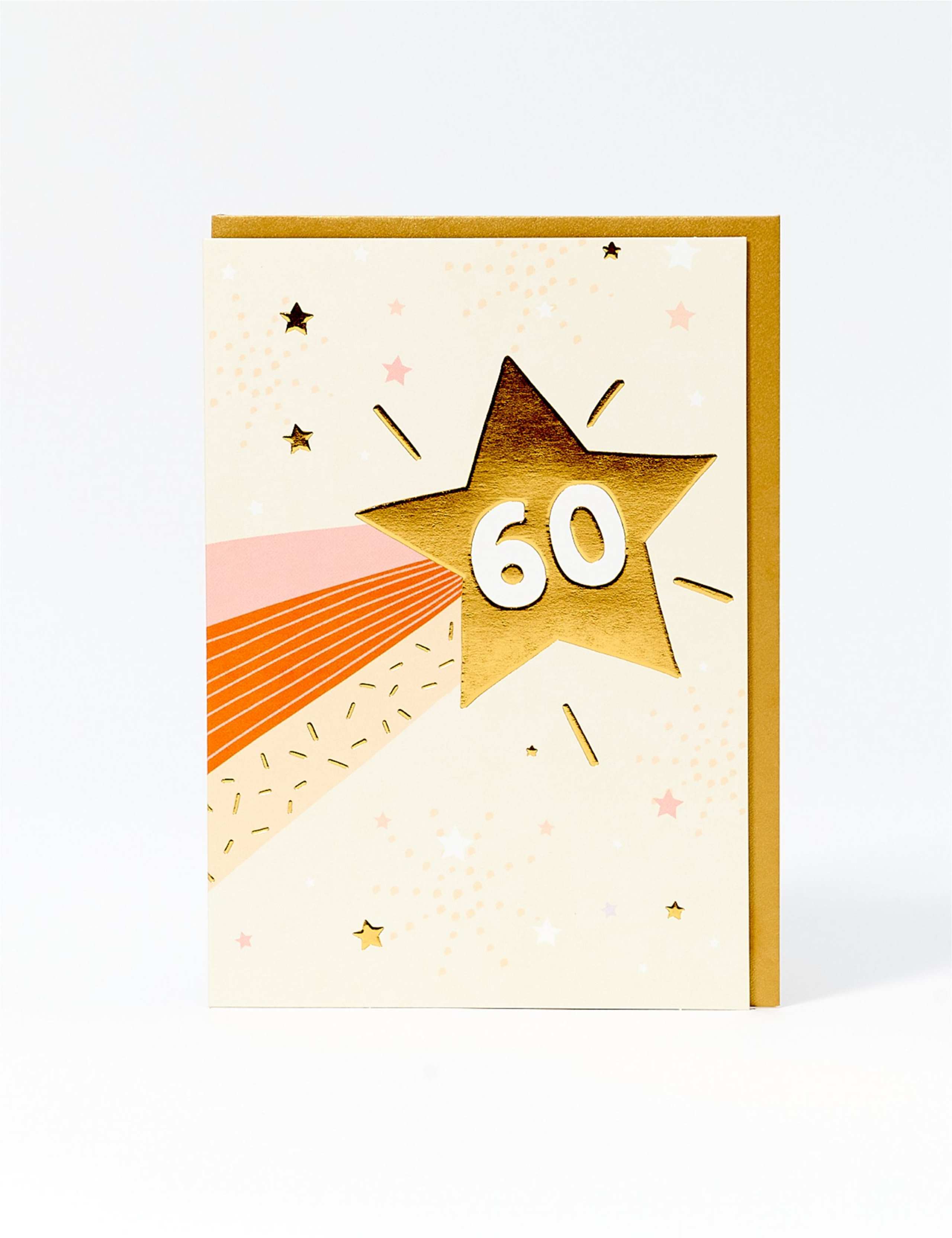 Shooting Star 60th Birthday Card 1 of 2