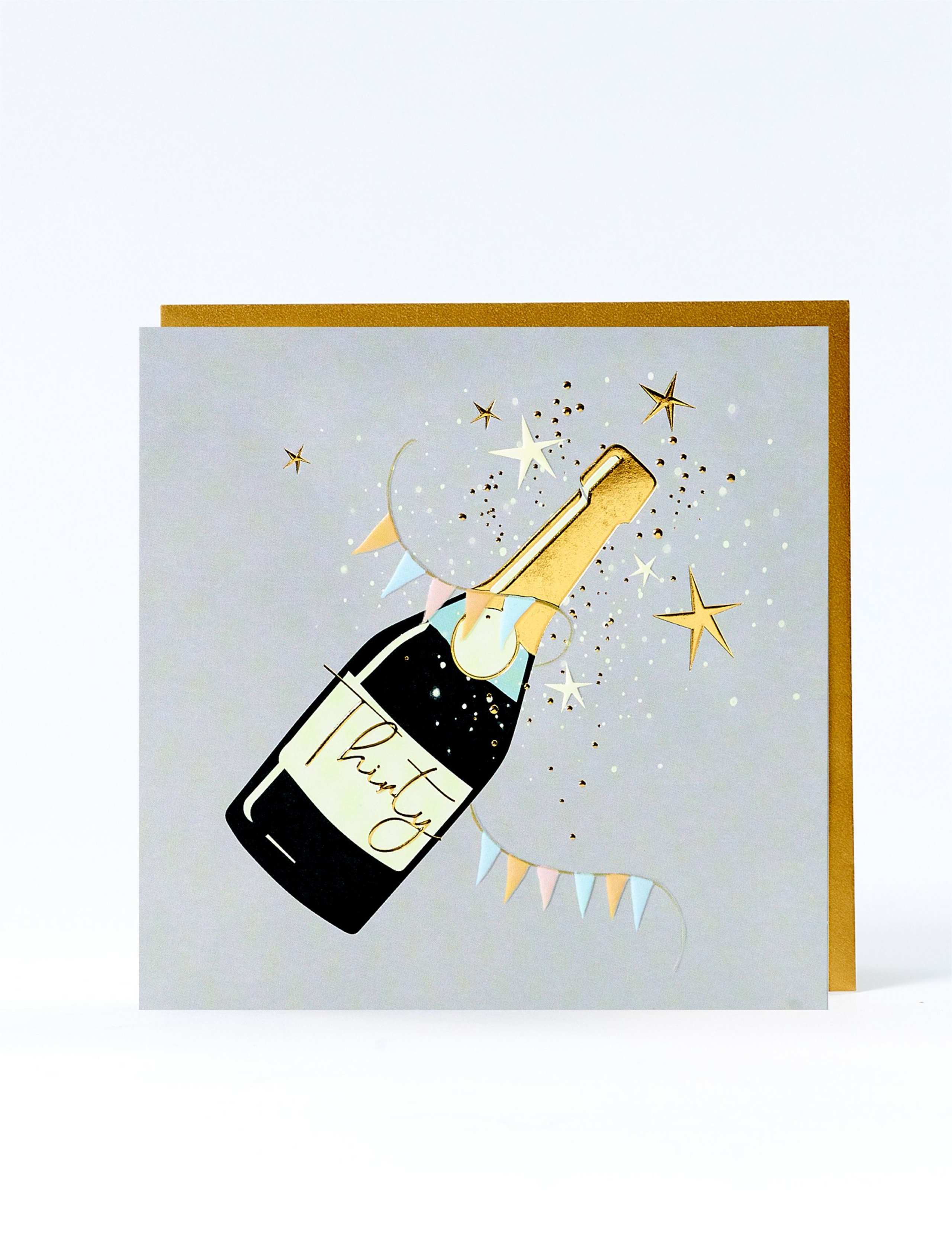 Champagne 30th Birthday Card 1 of 2