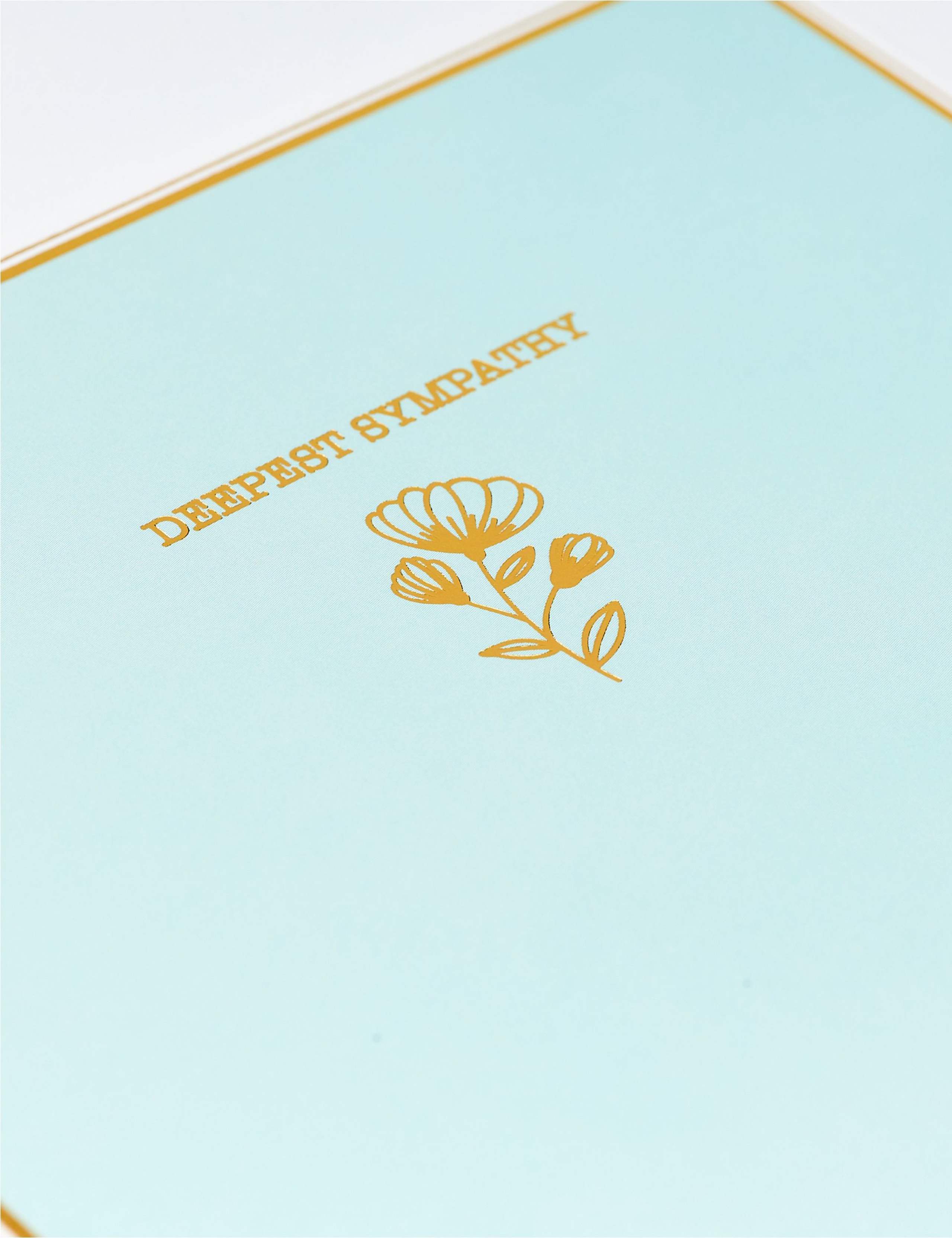 Gold Foil Deepest Sympathy Card 2 of 2