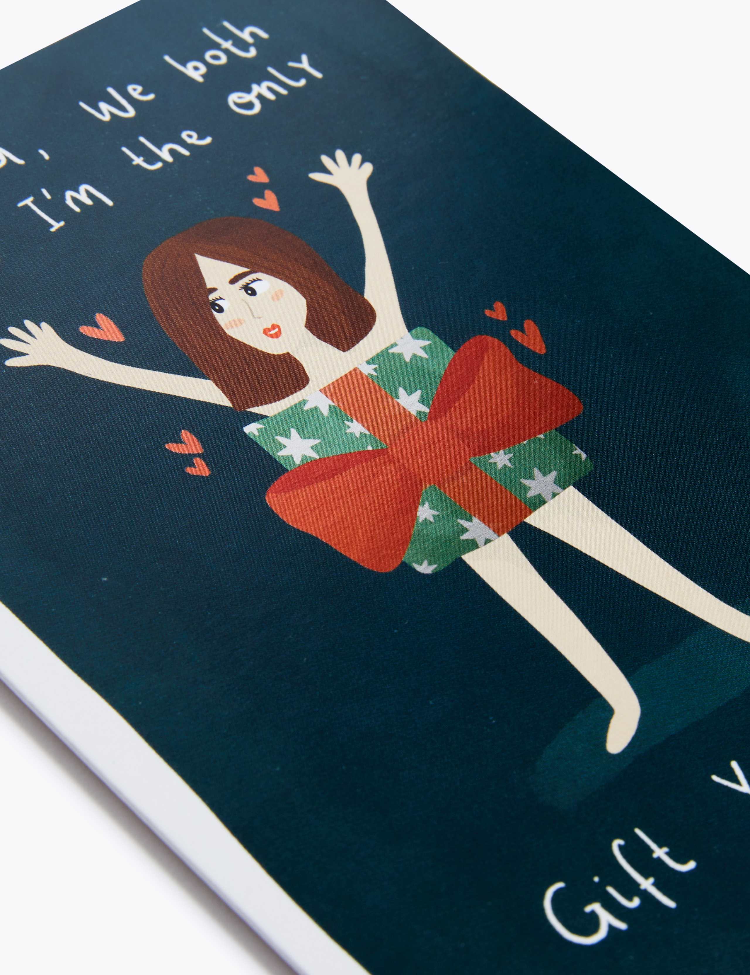 Husband Present Lady Christmas Card 2 of 2