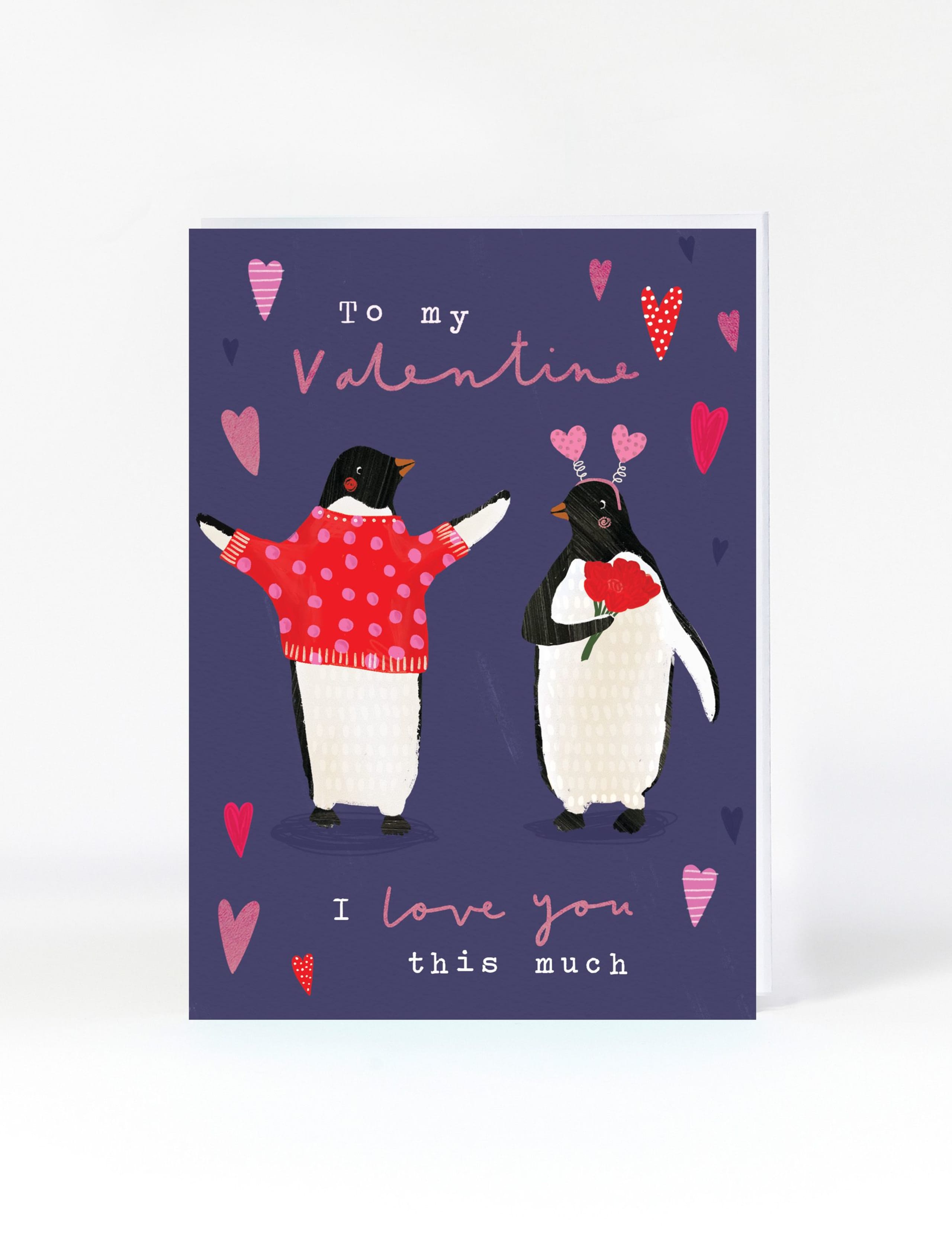 Penguin Couple Valentine's Card 1 of 1