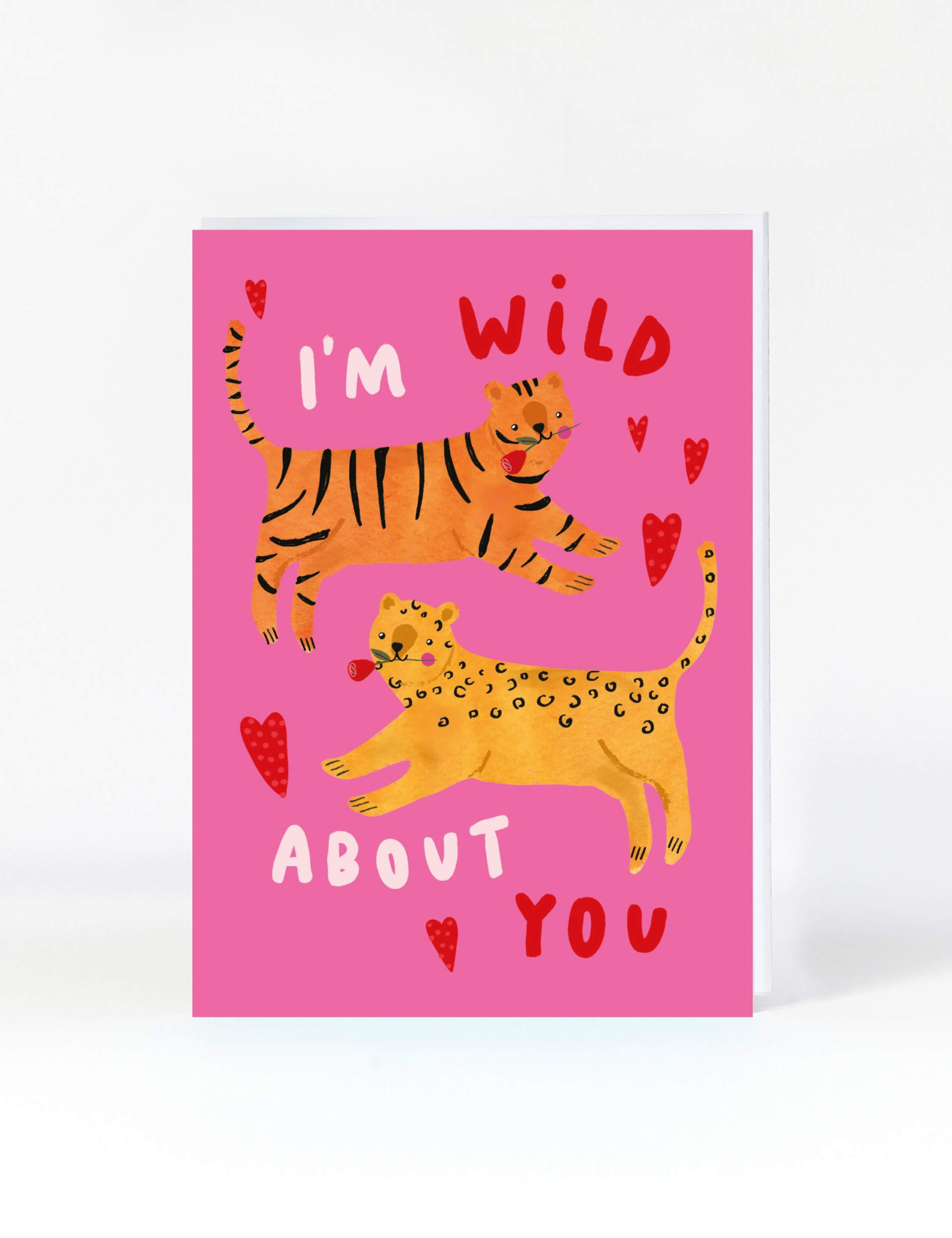Wild Big Cats Valentine's Card 1 of 1