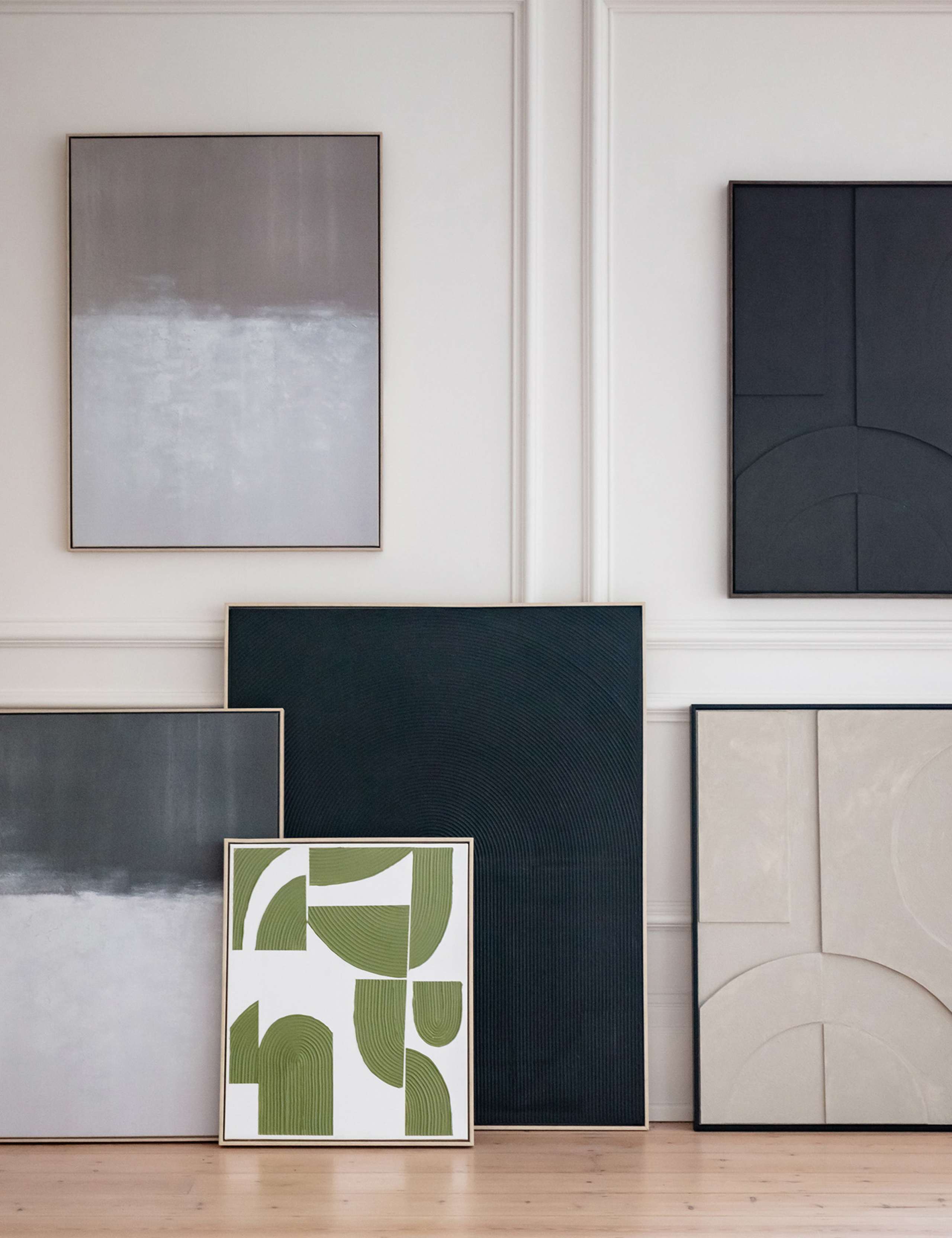 Horizon Abstract Rectangle Framed Art 4 of 4