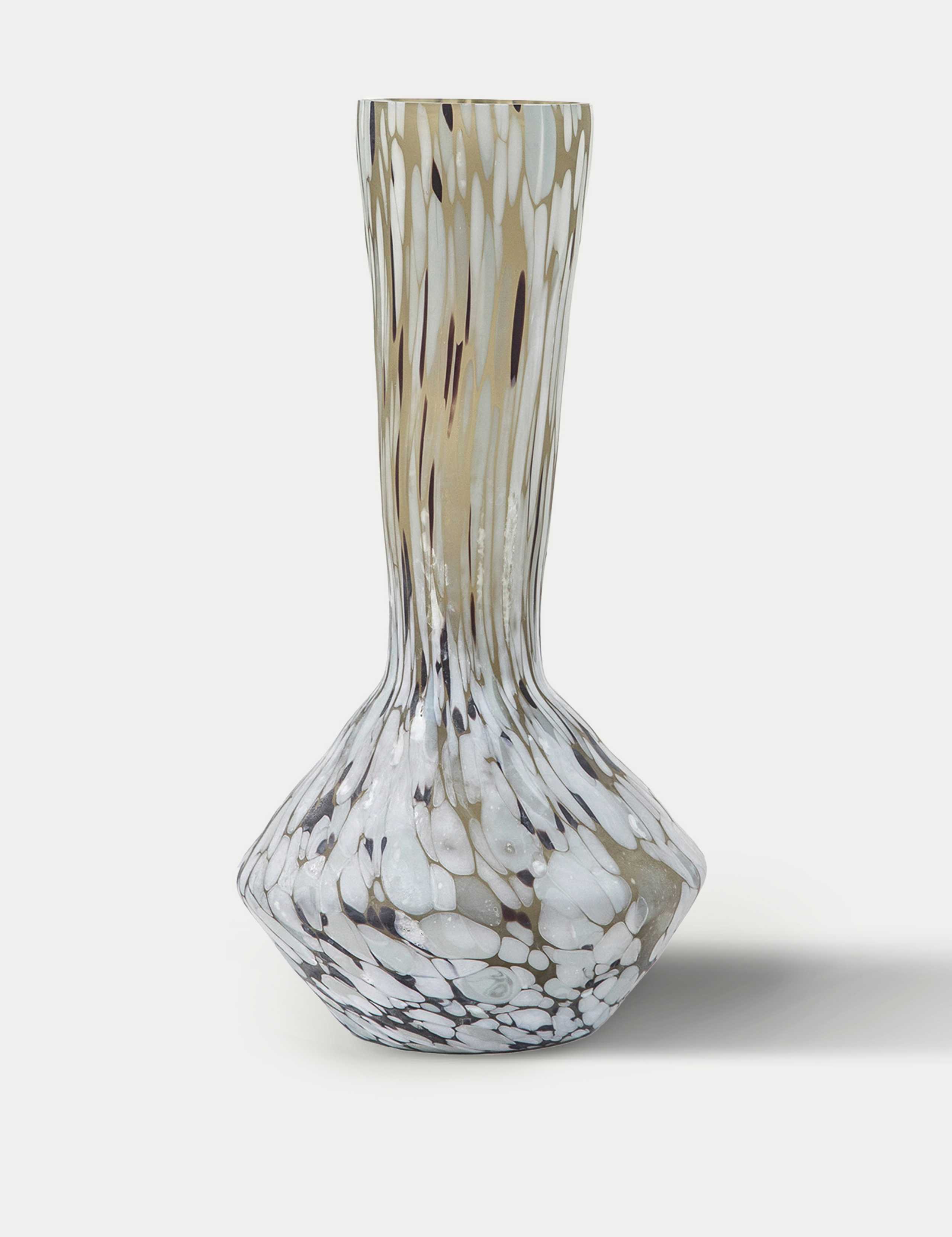 Tall Aditya Glass Mottled Vase 1 of 3