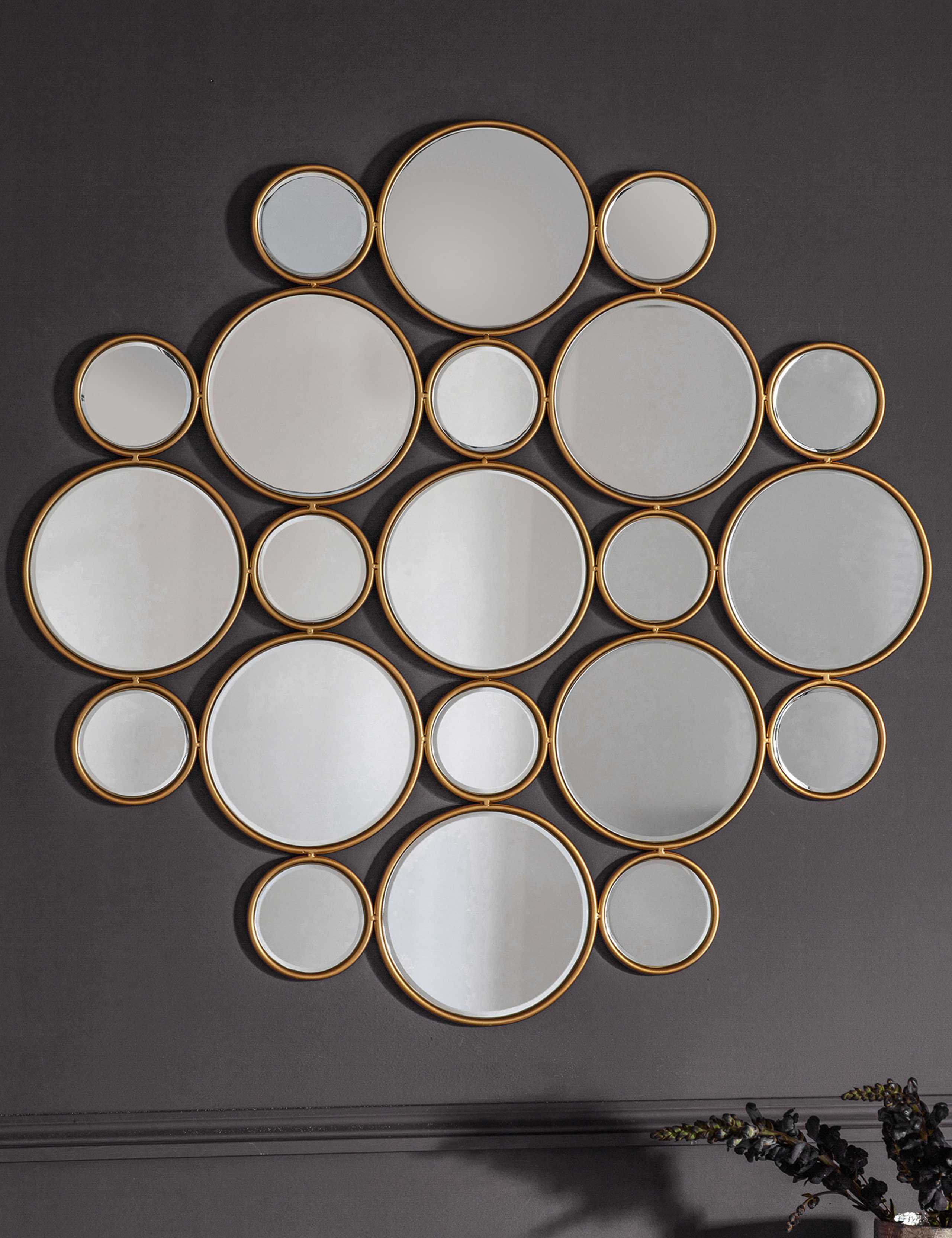 Wallis Circles Hanging Wall Mirror 4 of 4