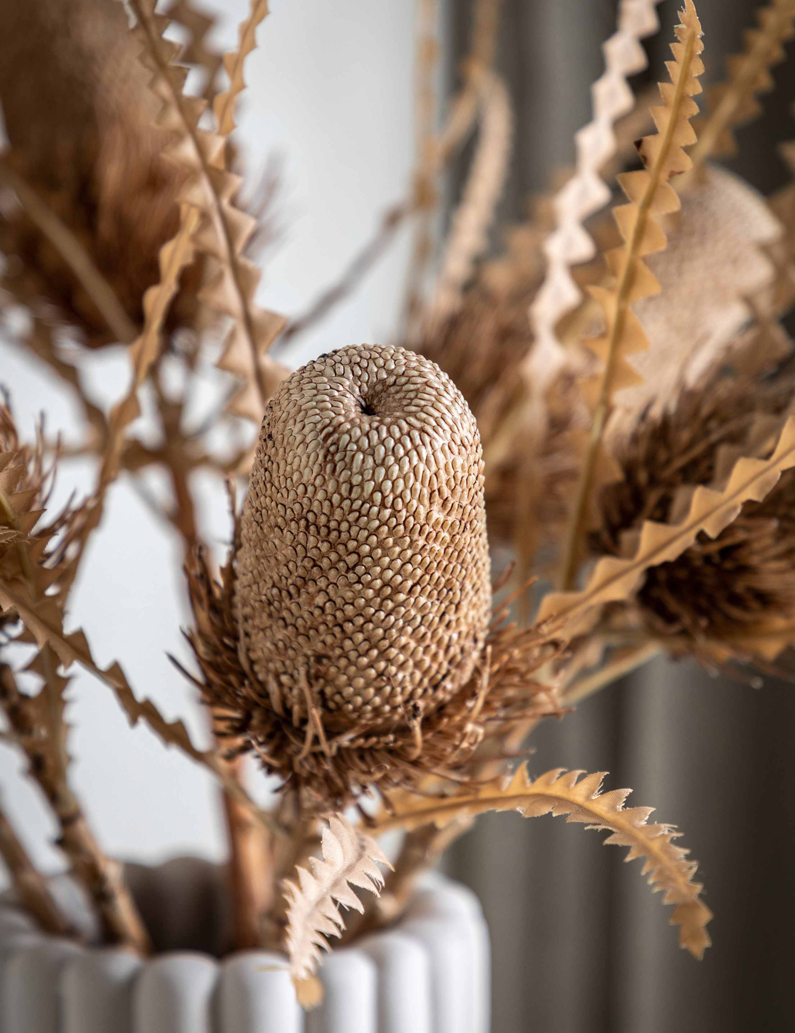 Set of 3 Artificial Banksia Single Stems 3 of 3