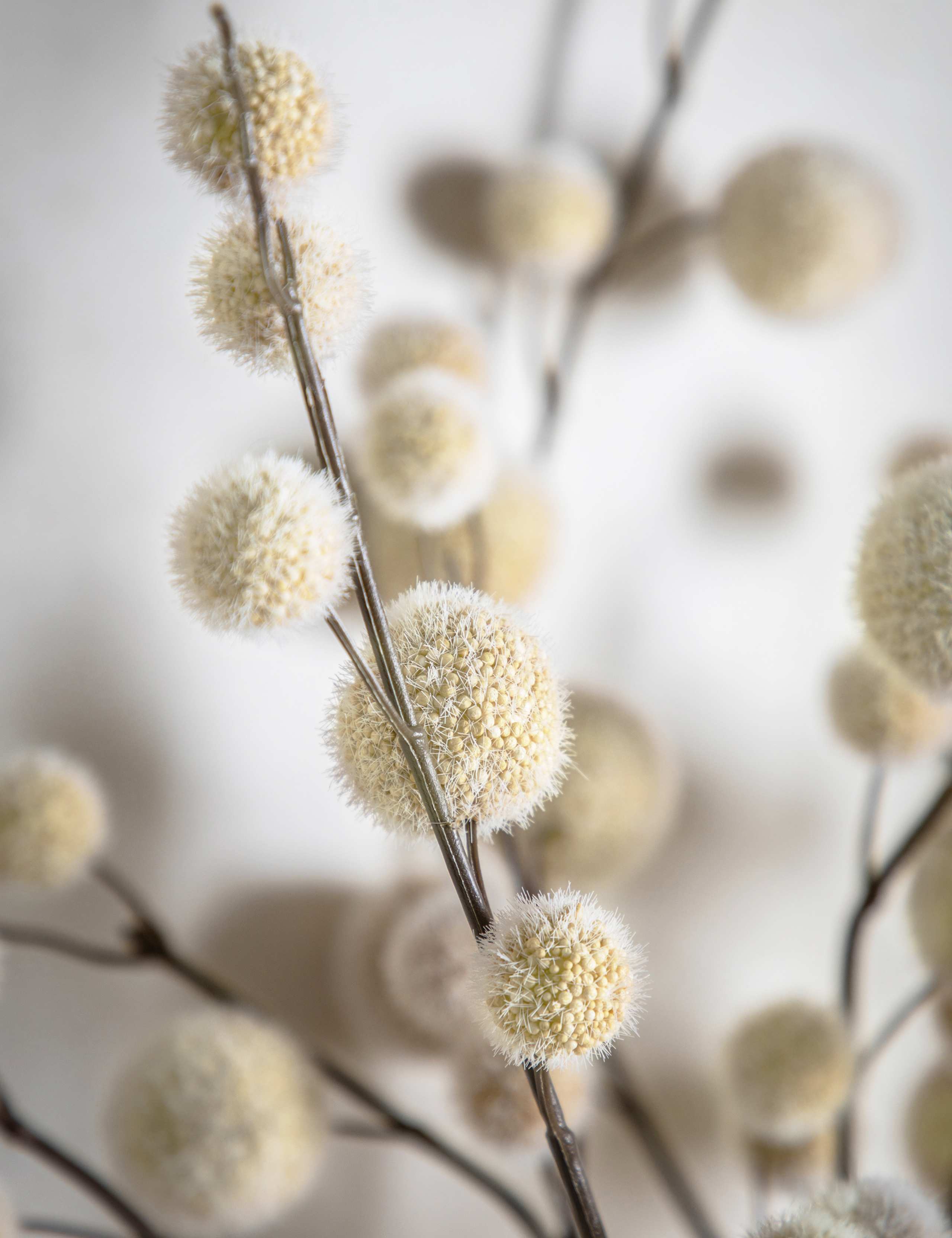 Set of 6 Artificial Pom Pom Single Stems 3 of 3