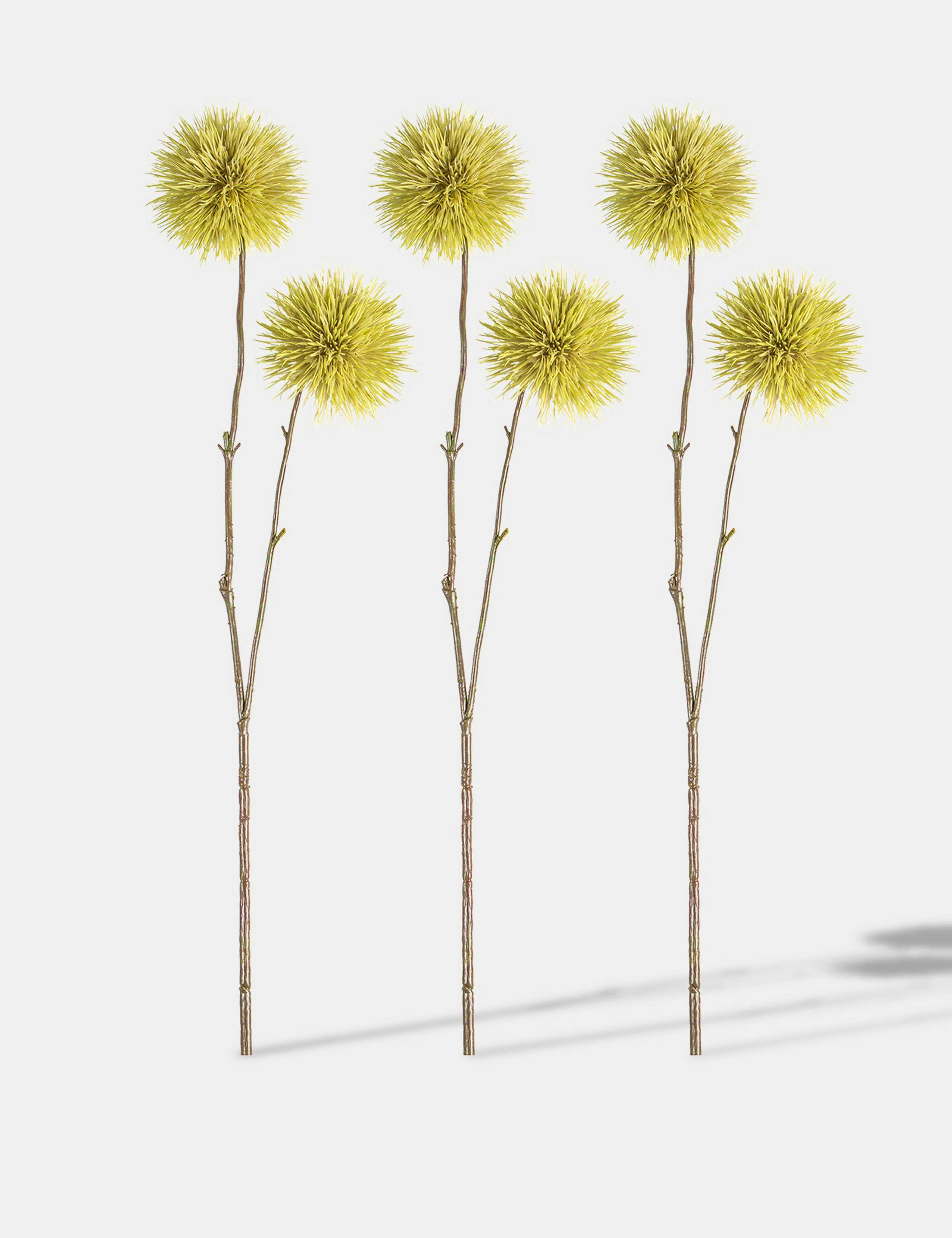 Set of 3 Artificial Snowball Spray Single Stems 1 of 3