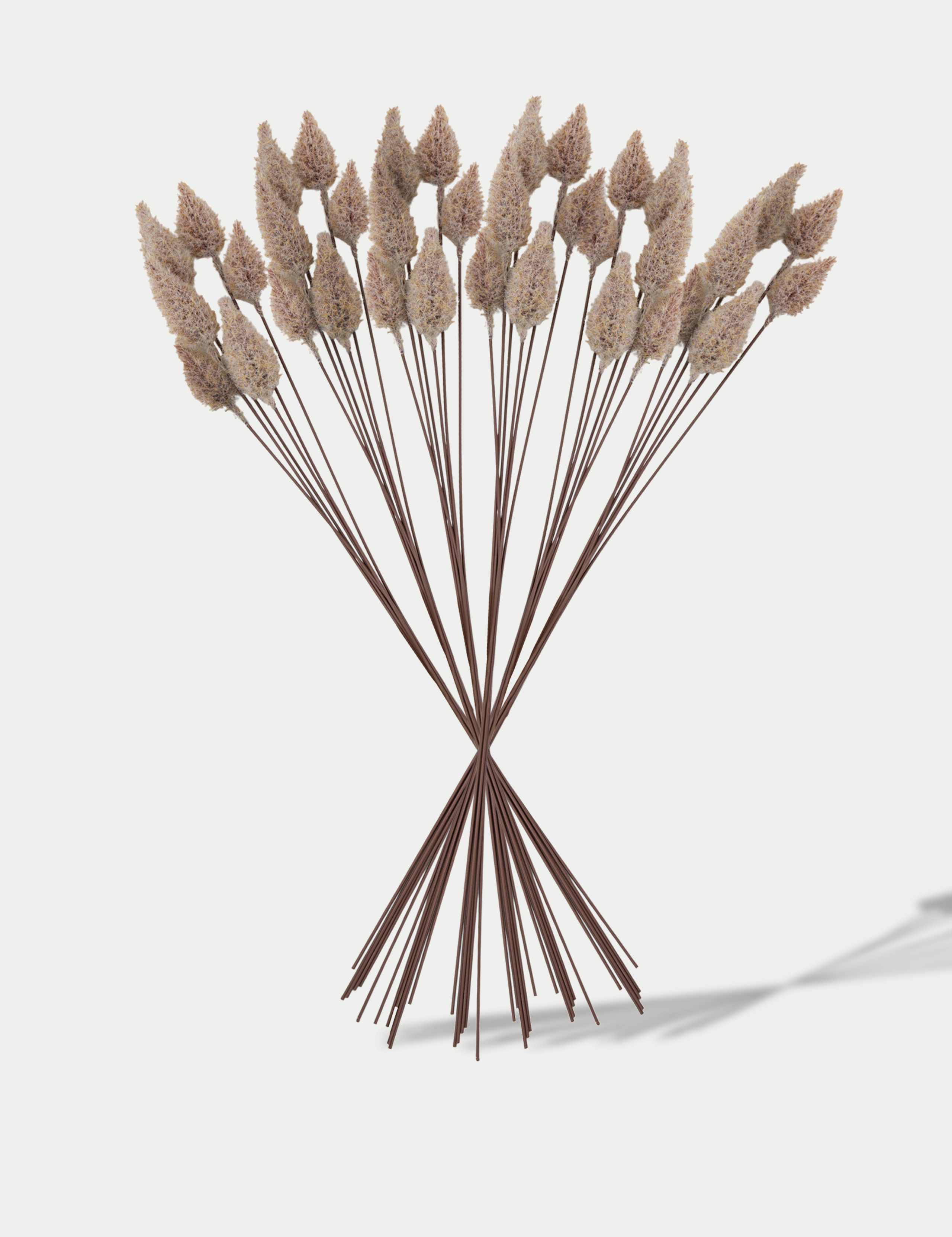 Set of 6 Artificial Sea Holly Single Stems 1 of 2