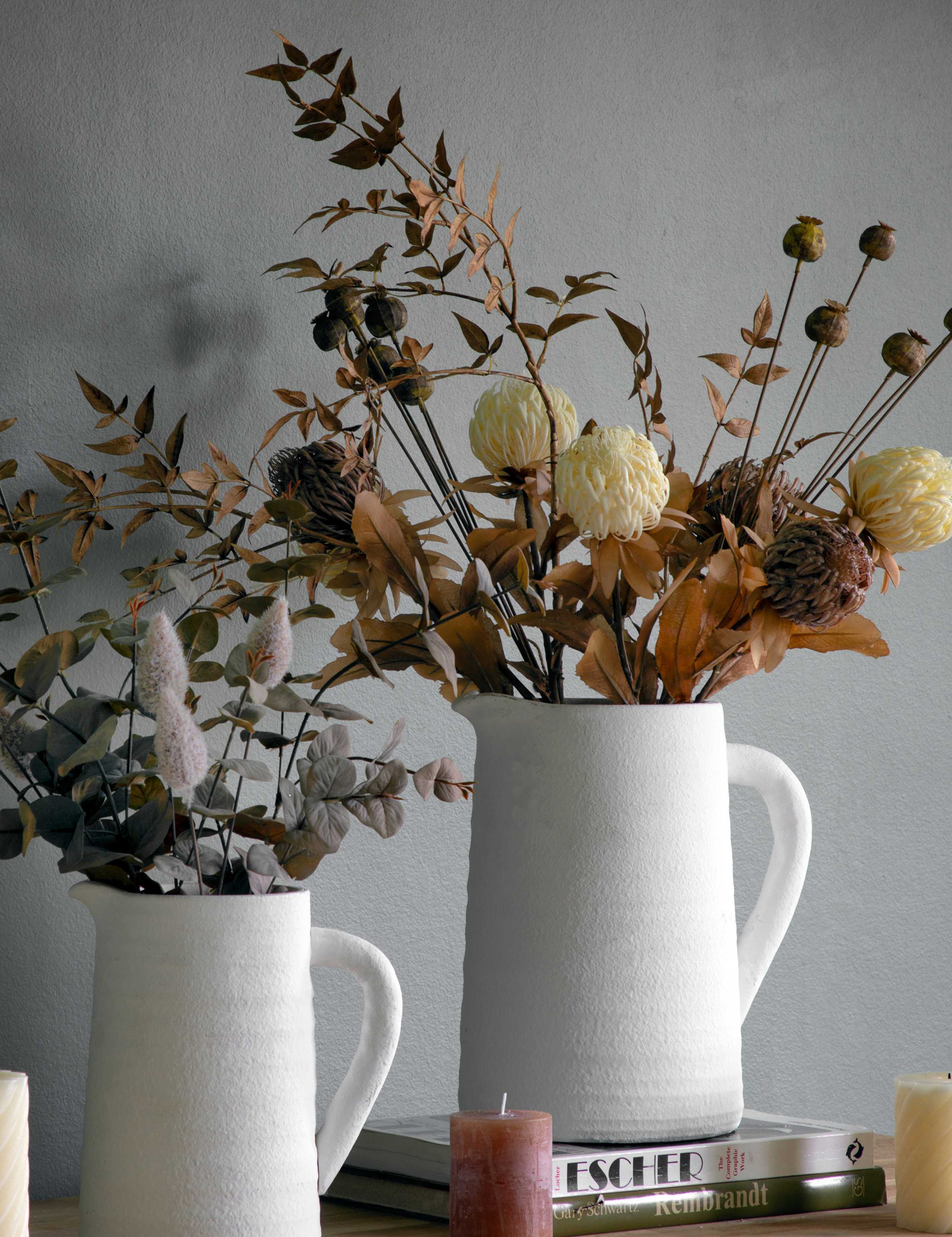 Set of 6 Artificial Dried Poppy Pod Single Stems 2 of 4