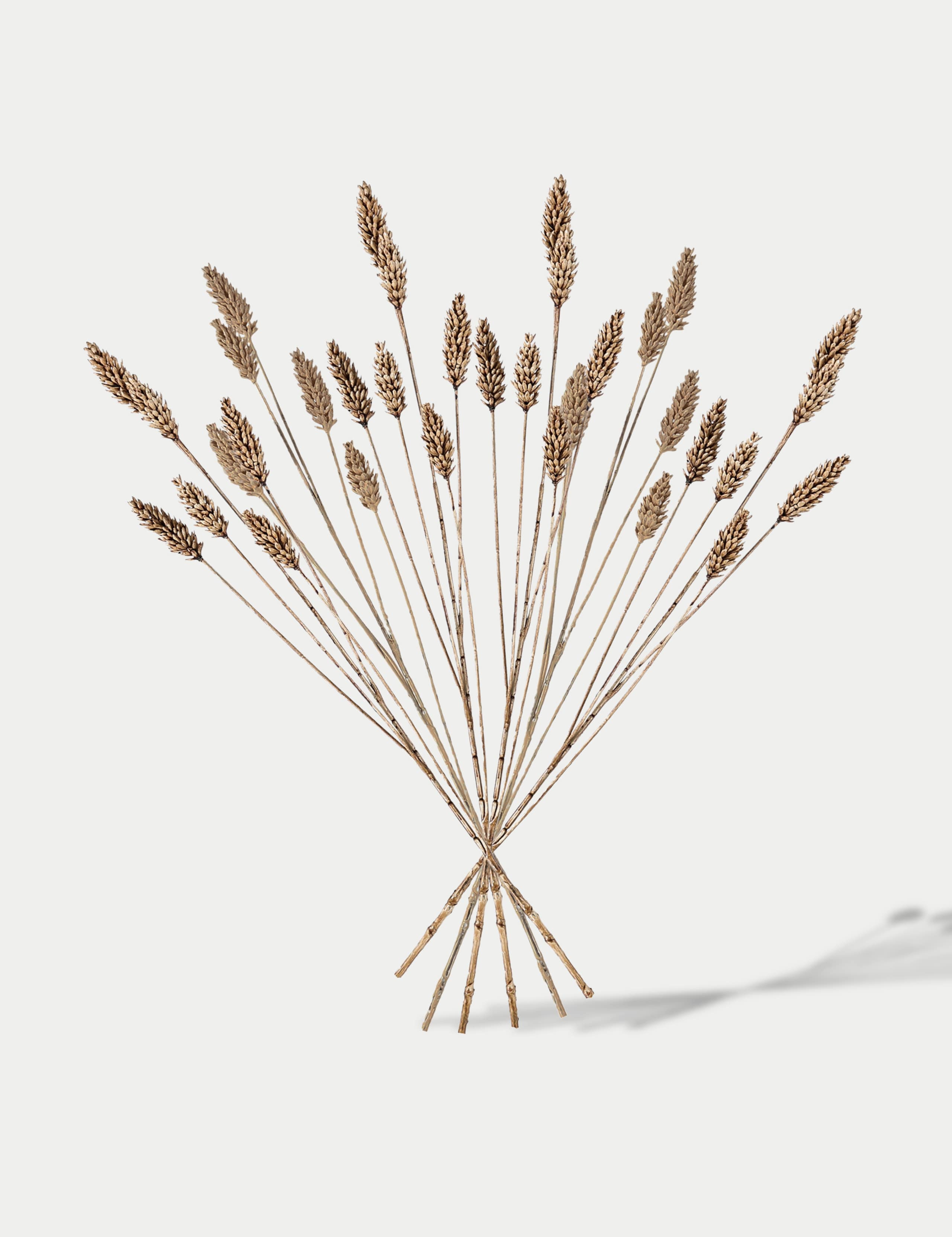 Set of 6 Artificial Wheat Spray Single Stems 1 of 7