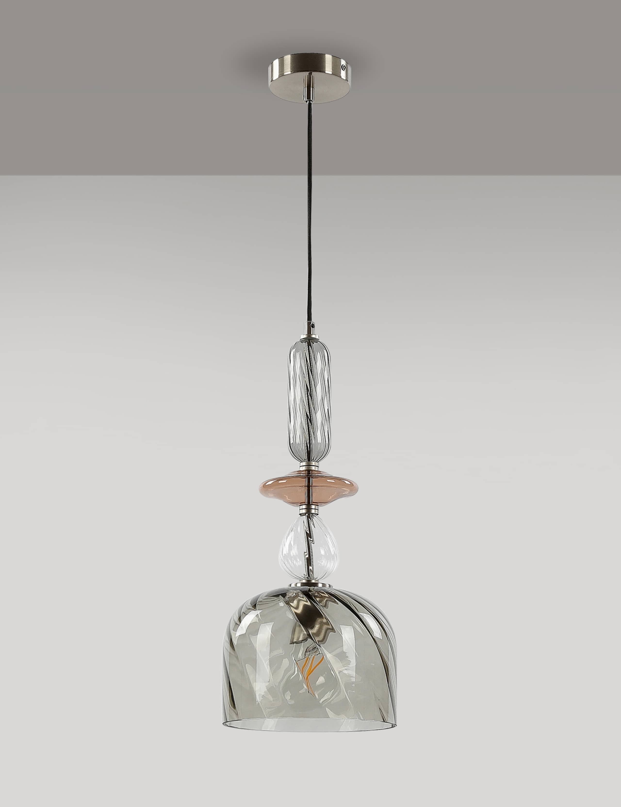 Ruby Glass Pendant Light 1 of 7
