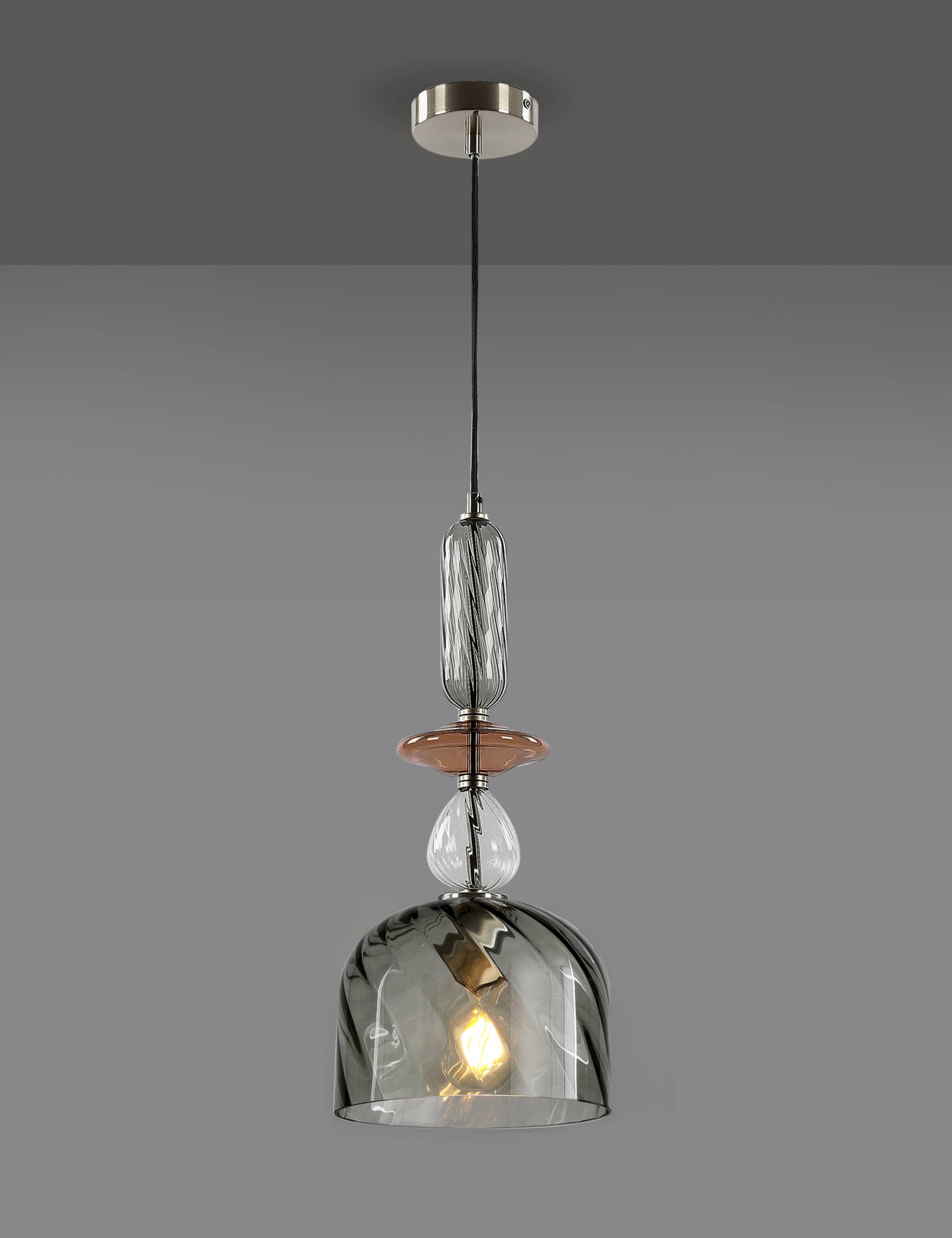 Ruby Glass Pendant Light 7 of 7