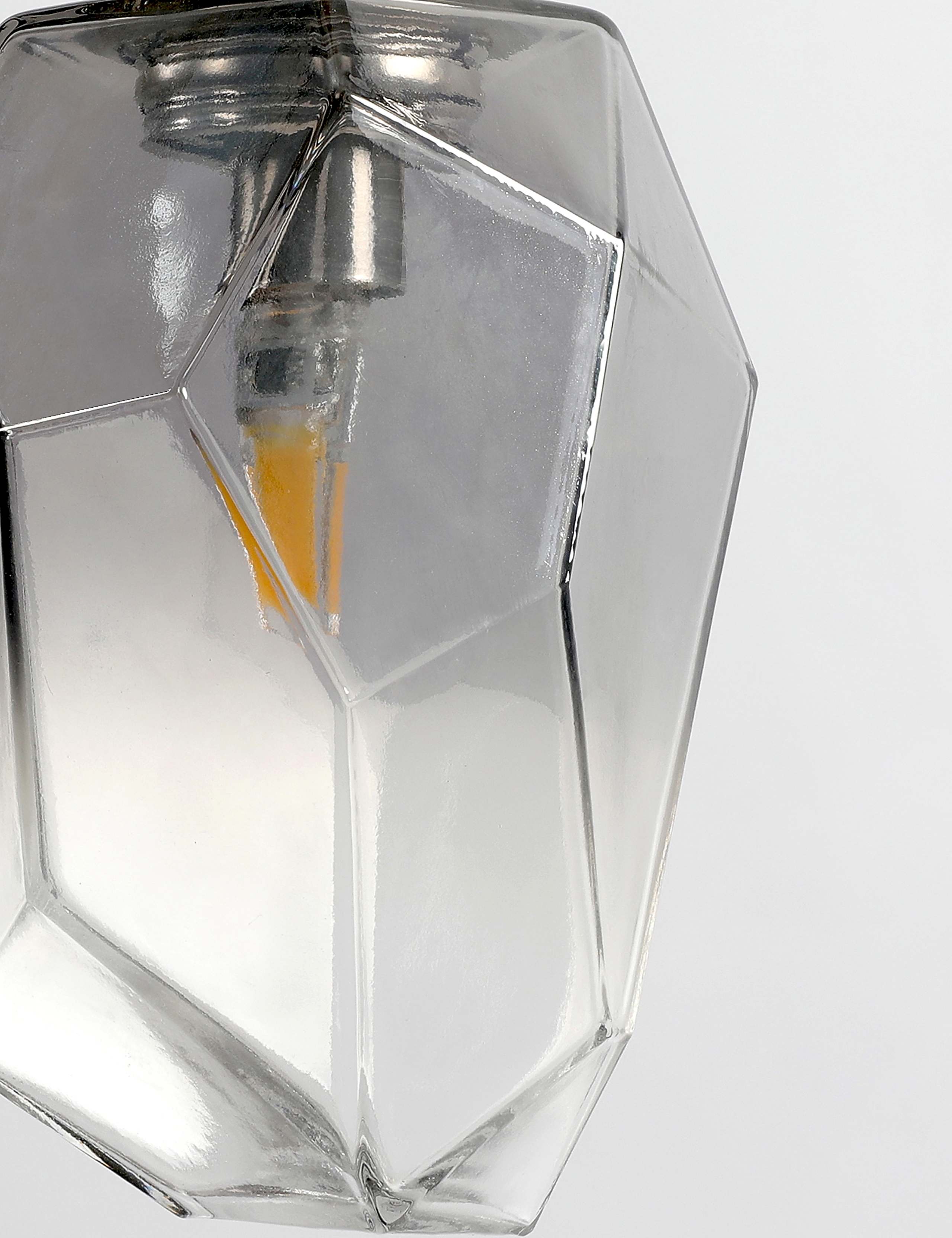 Smoked Glass Multi-Light Cluster Light 6 of 8