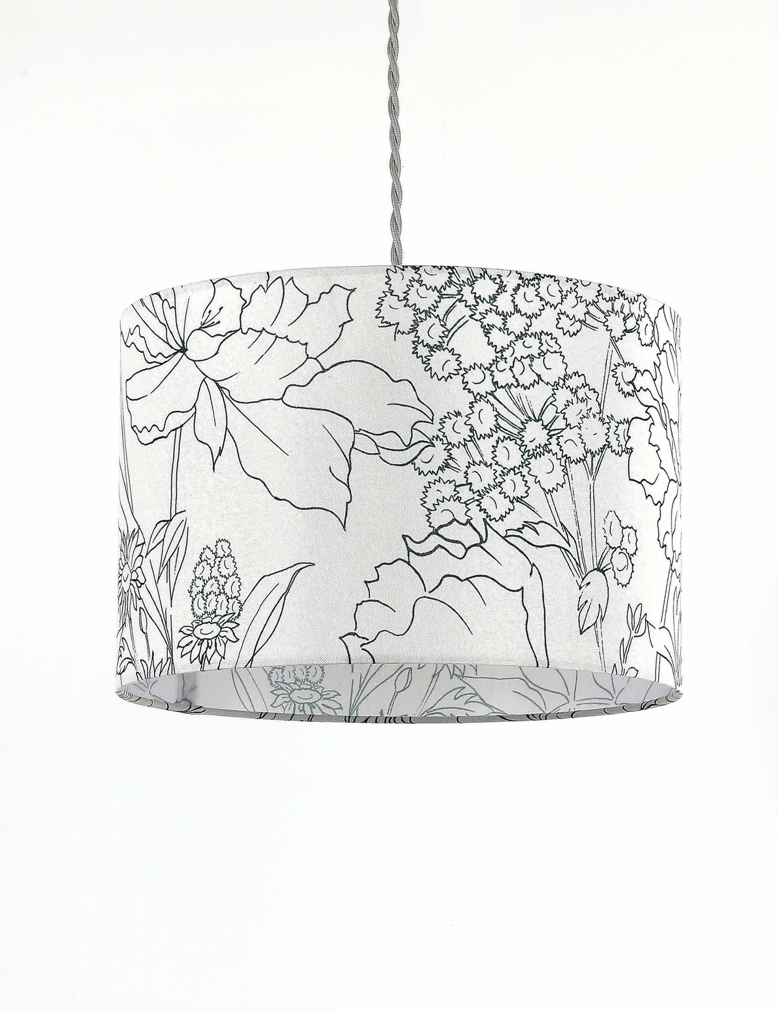 Floral Print Lamp Shade 1 of 4
