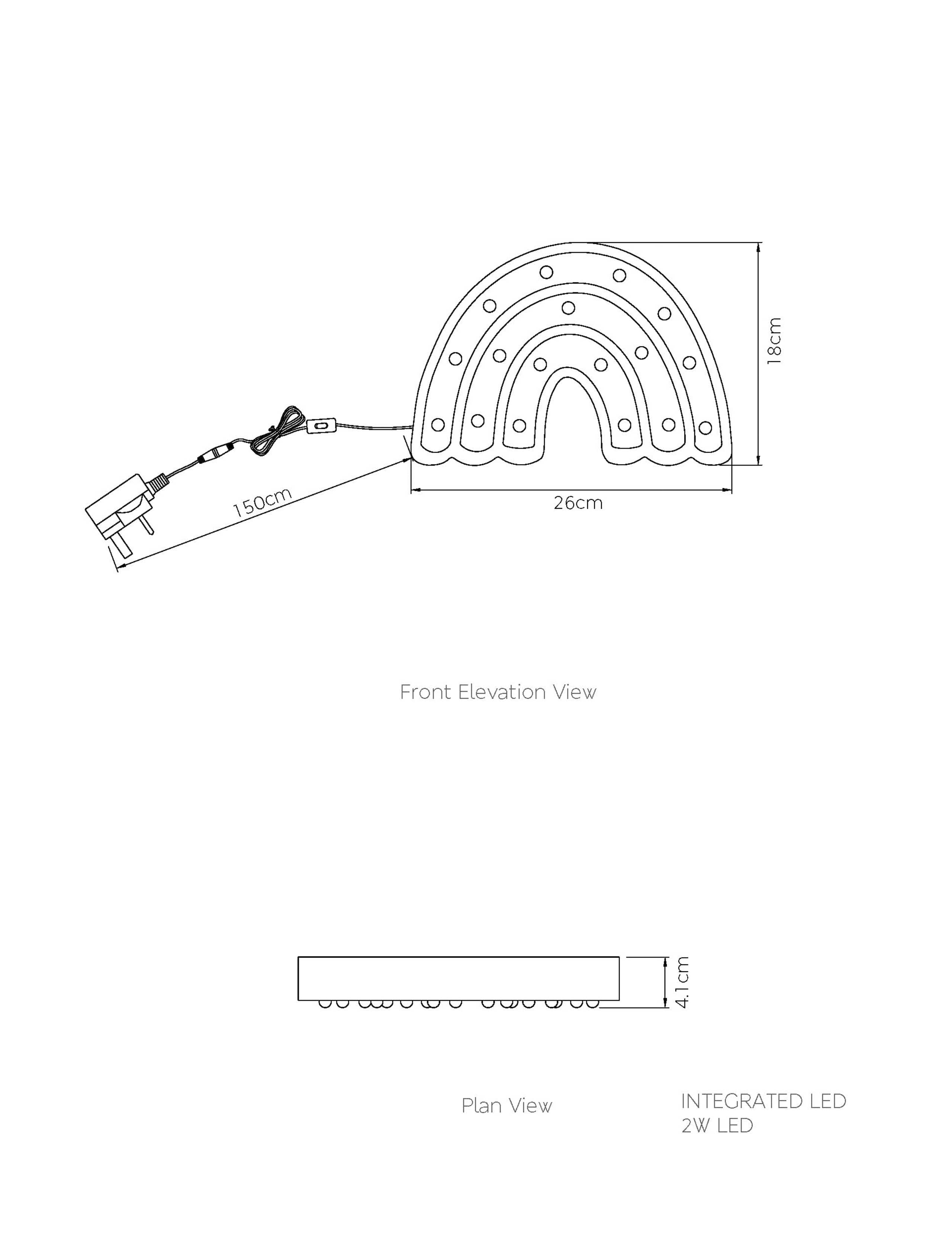 Kids' Rainbow LED Table Lamp 7 of 8